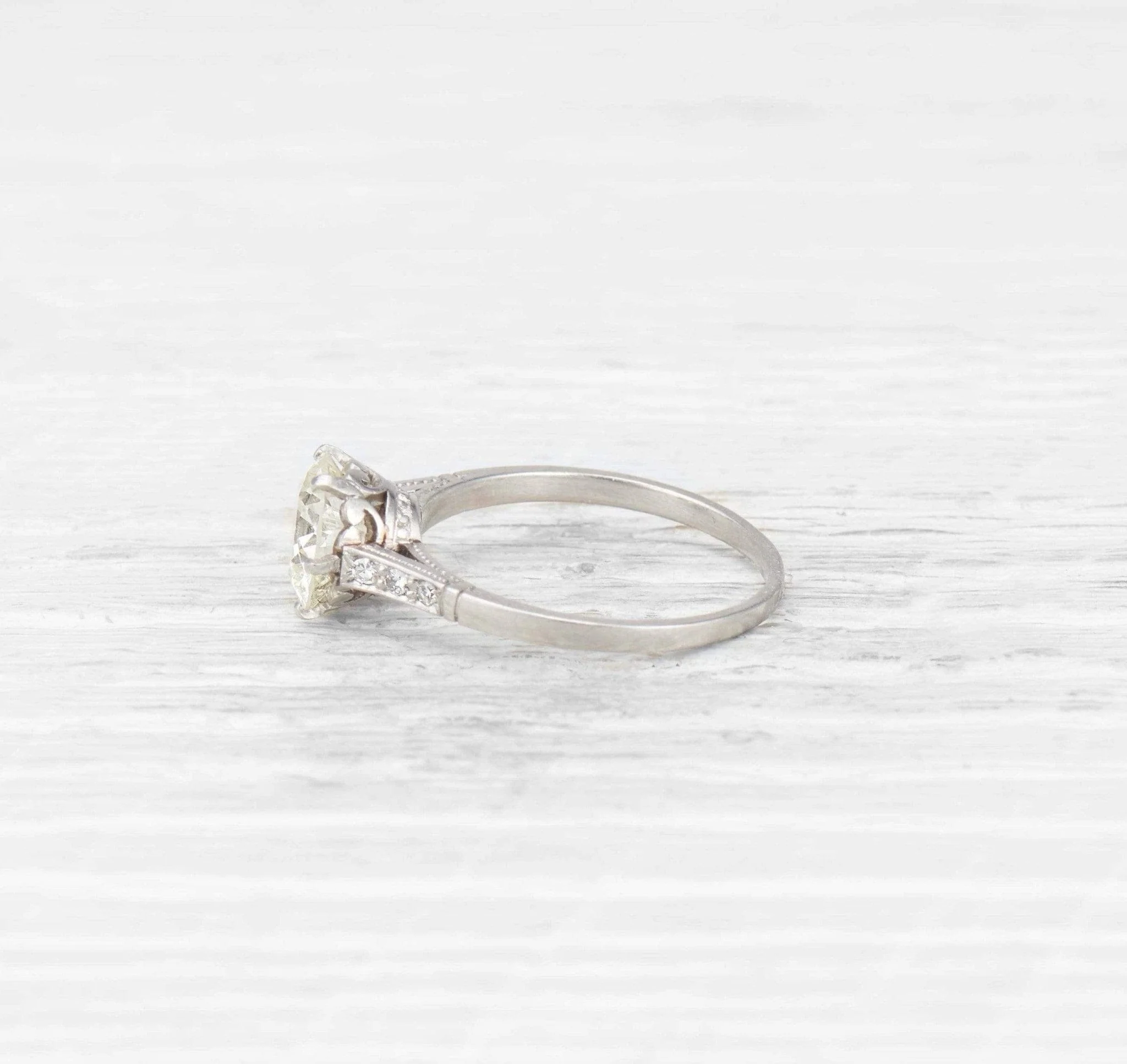1.70 CARAT EDWARDIAN DIAMOND ENGAGEMENT RING - Image 3