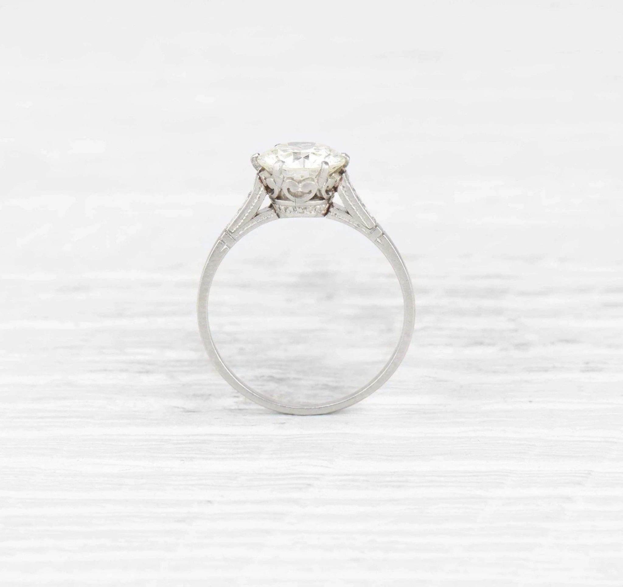 1.70 CARAT EDWARDIAN DIAMOND ENGAGEMENT RING - Image 4