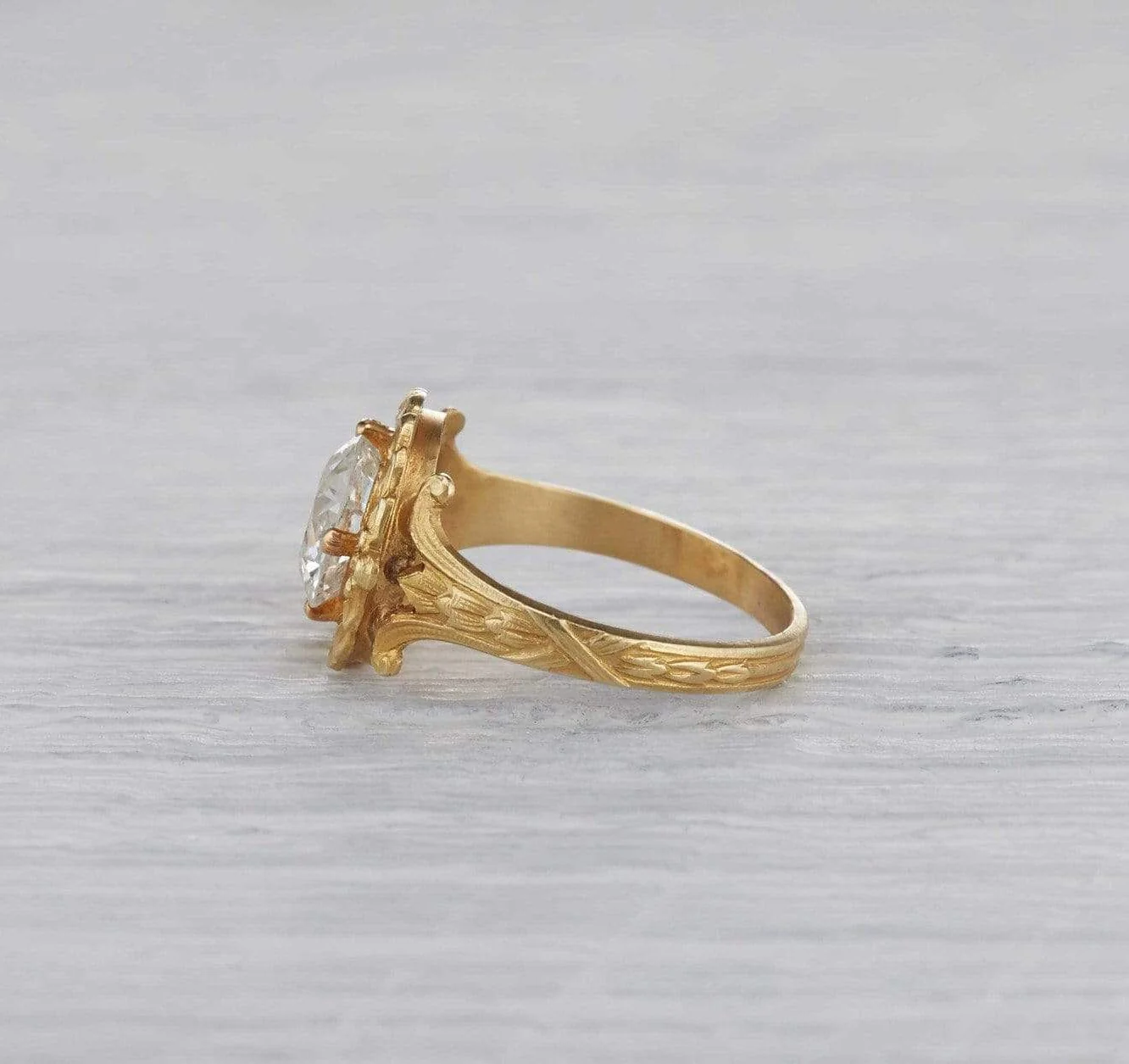 1.70 Carat Late Late Victorian Engagement Ring - Image 3