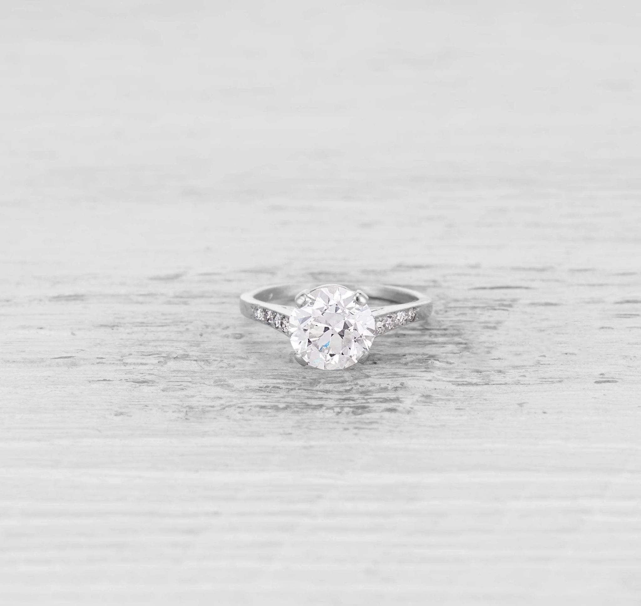 1.71 CARAT ART DECO CARTIER DIAMOND SOLITAIRE RING - Image 2