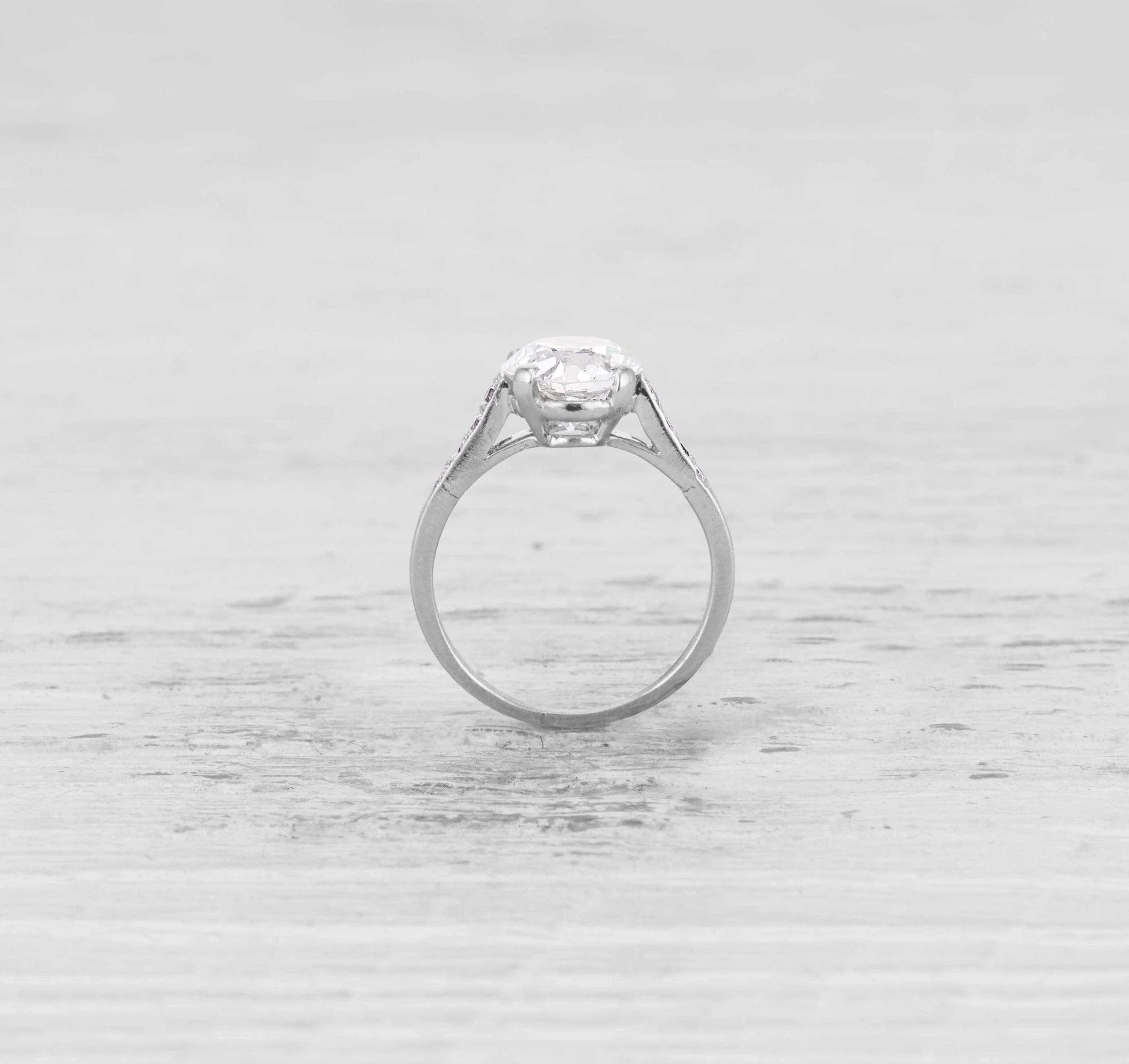 1.71 CARAT ART DECO CARTIER DIAMOND SOLITAIRE RING - Image 4