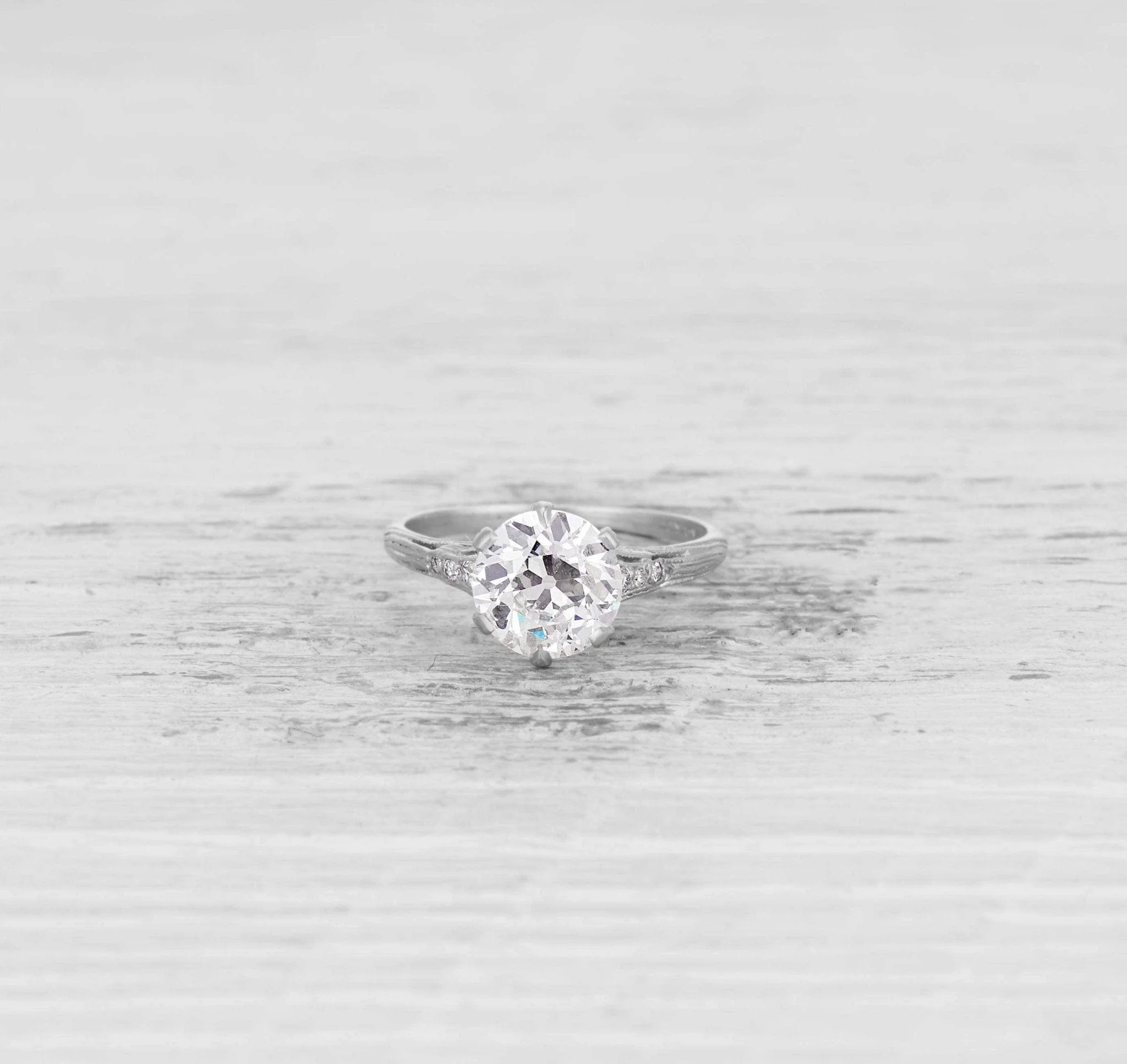 1.72 CARAT EDWARDIAN TIFFANY & CO DIAMOND ENGAGEMENT RING - Image 2