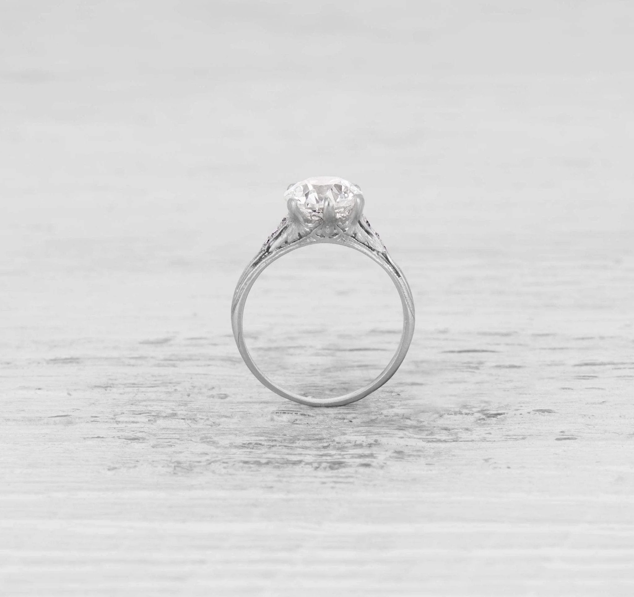 1.72 CARAT EDWARDIAN TIFFANY & CO DIAMOND ENGAGEMENT RING - Image 4