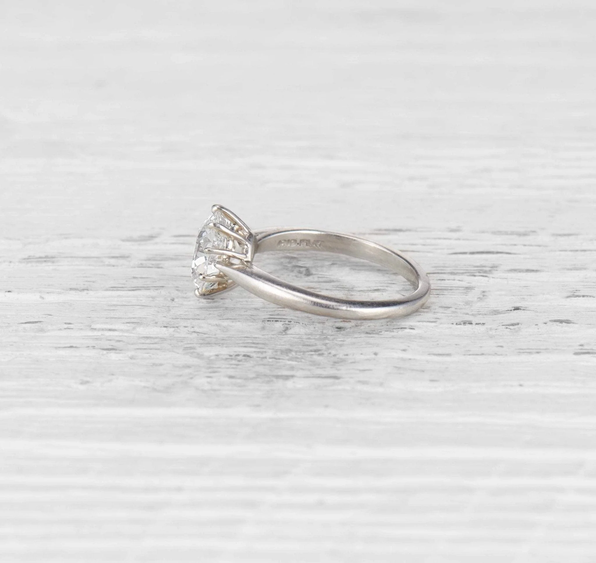 1.73 CARAT LATE EDWARDIAN TIFFANY & CO DIAMOND SOLITAIRE ENGAGEMENT RING - Image 4