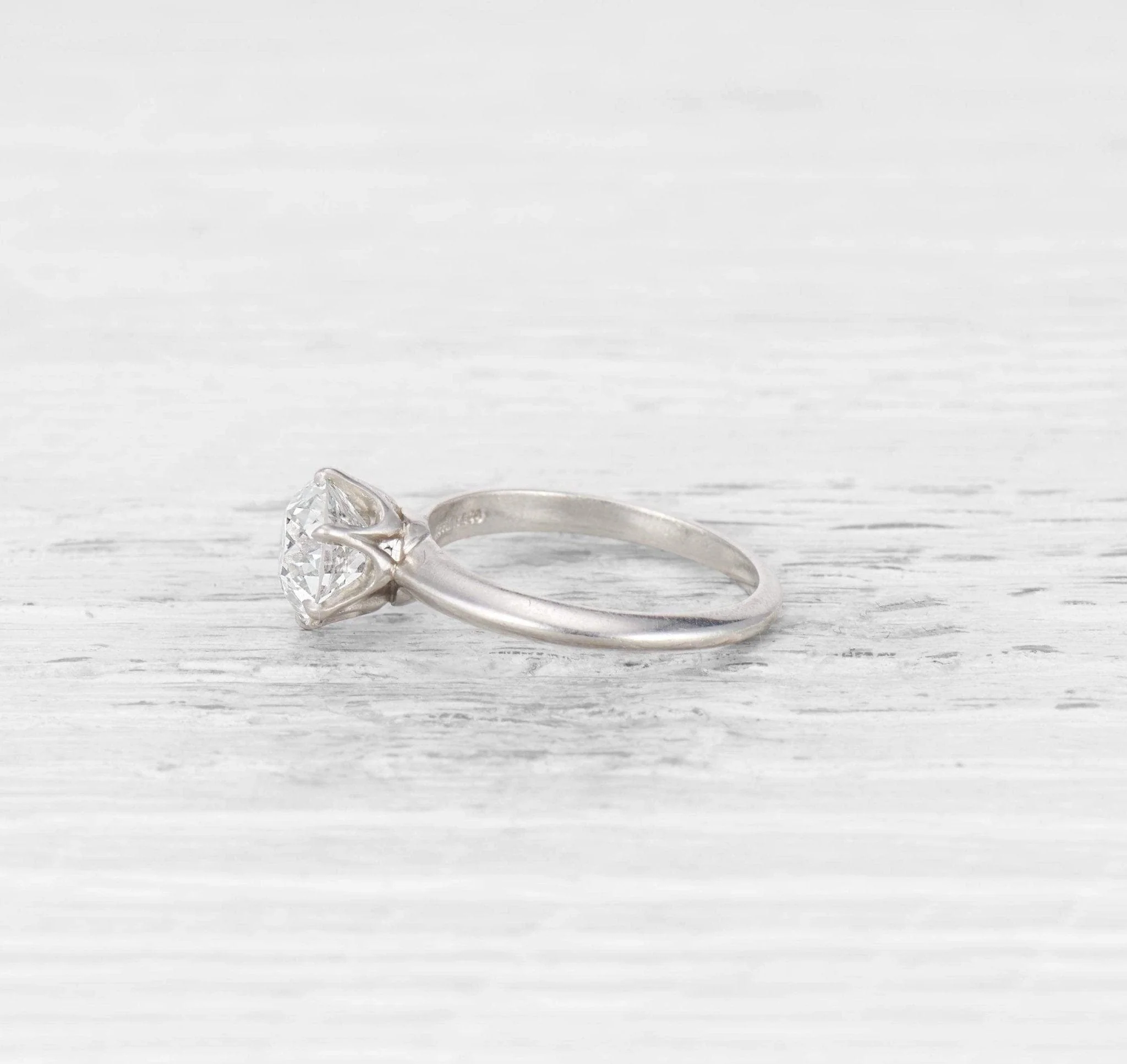 1.75 CARAT TIFFANY MID-CENTURY DIAMOND ENGAGEMENT RING - Image 3