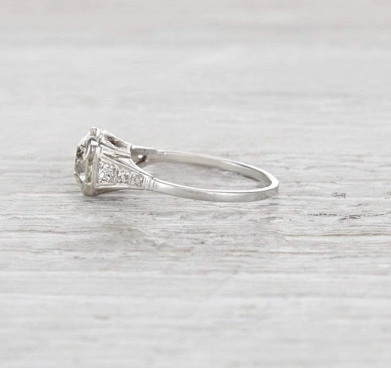 1.77 Carat Art Deco Engagement Ring - Image 3
