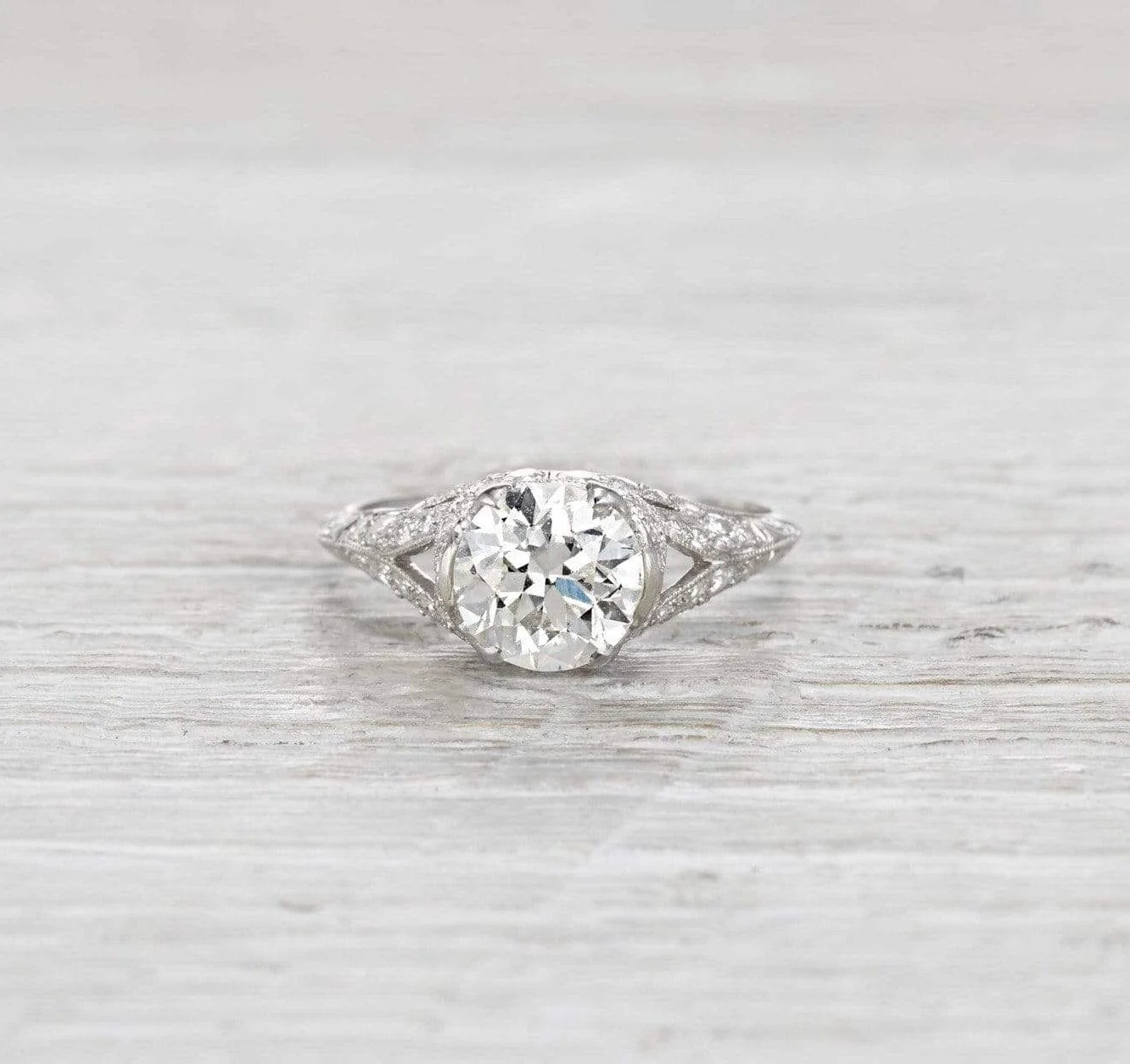 1.79 Carat Edwardian Engagement Ring - Image 2
