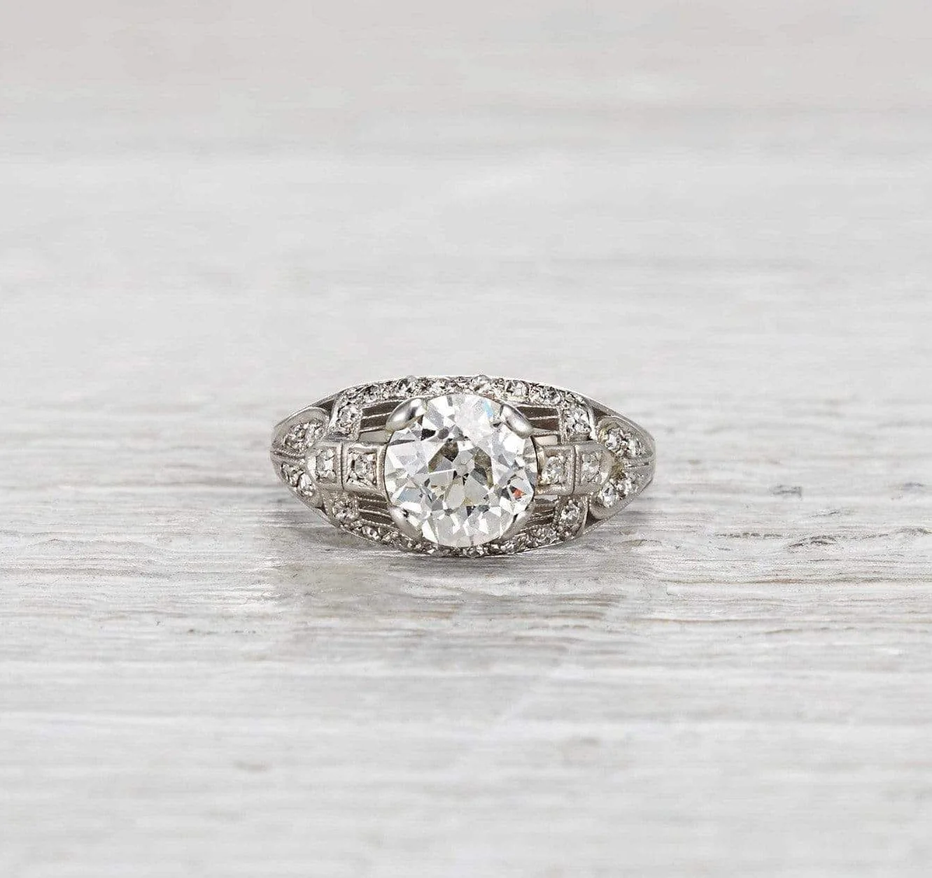 1.89 Carat Edwardian Engagement Ring - Image 2