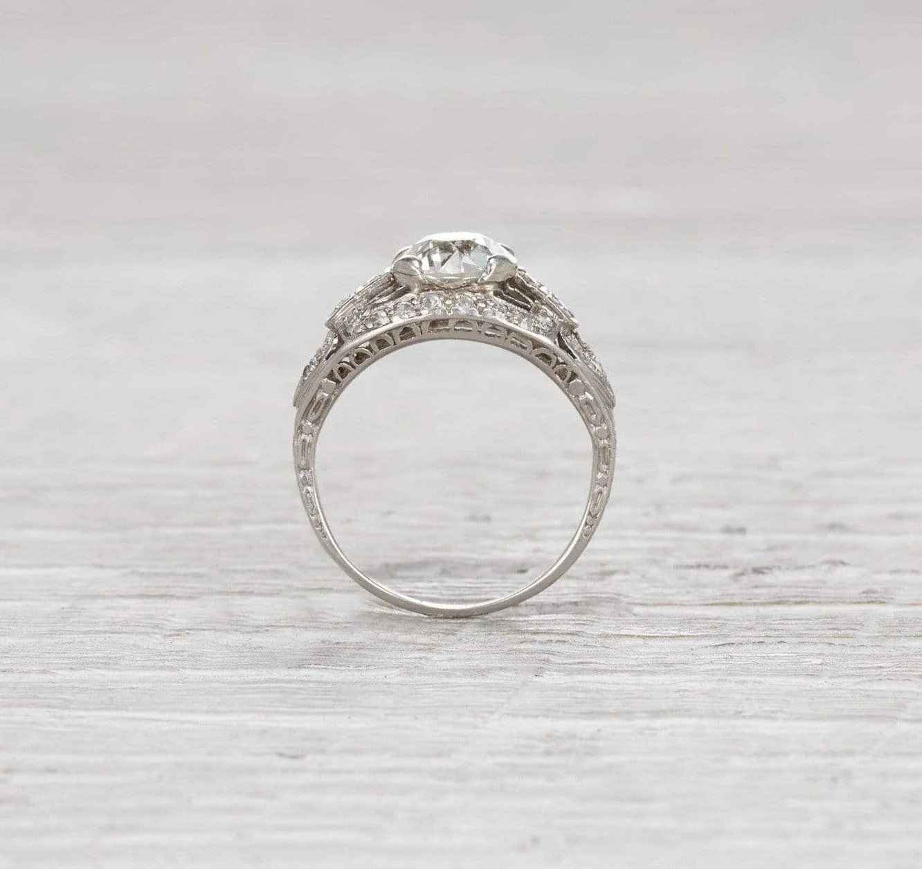 1.89 Carat Edwardian Engagement Ring - Image 4