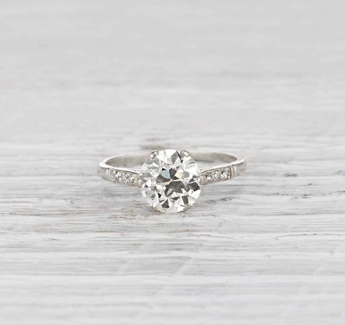 1.90 Carat Edwardian Engagement Ring - Image 2