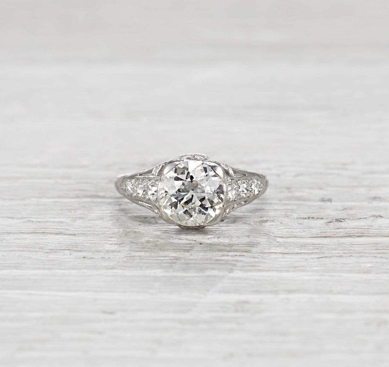 1.90 Carat Edwardian Engagement Ring - Image 2