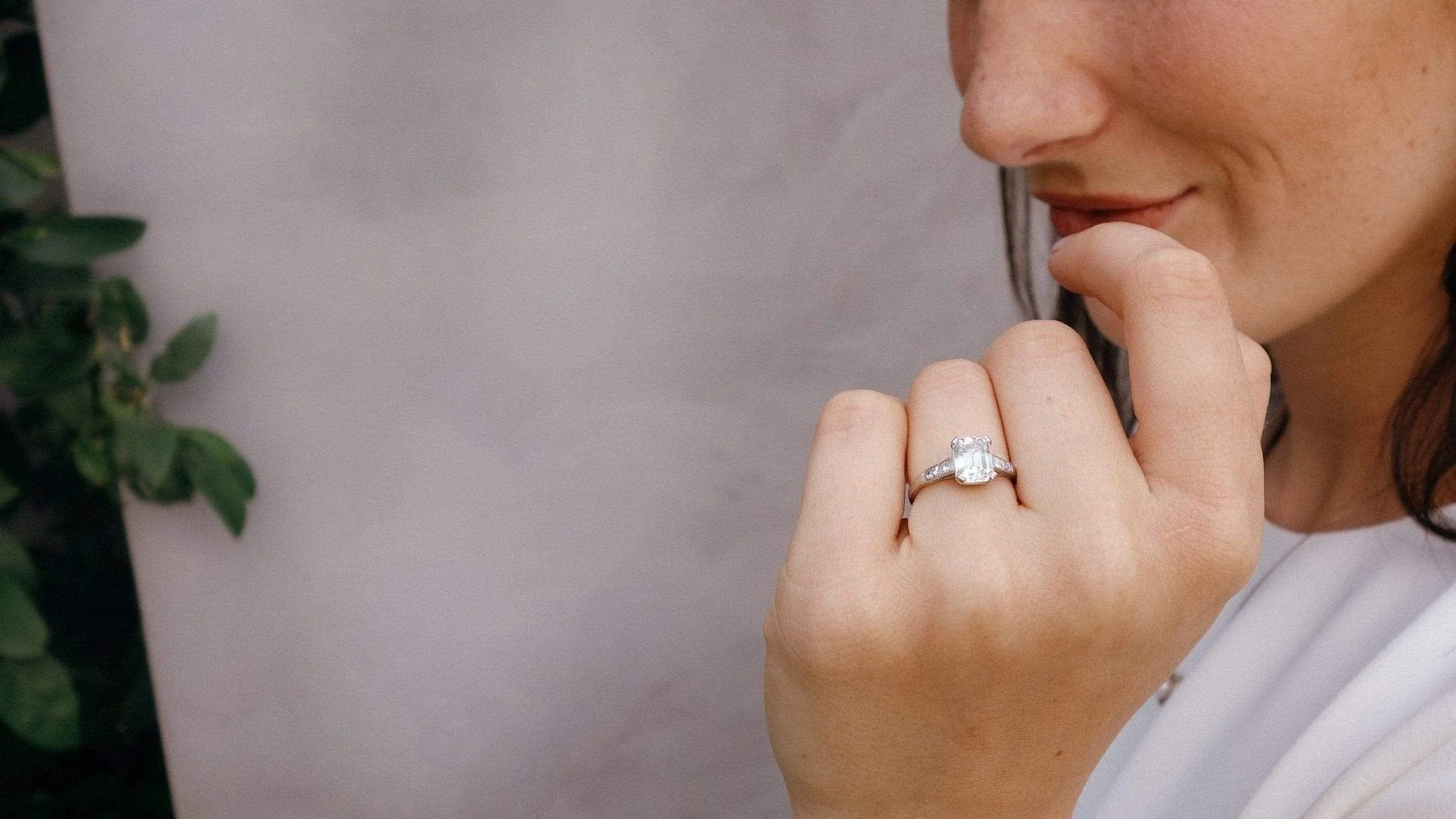 1.91 Carat Vintage Art Deco Emerald Cut Diamond Ring - Image 8