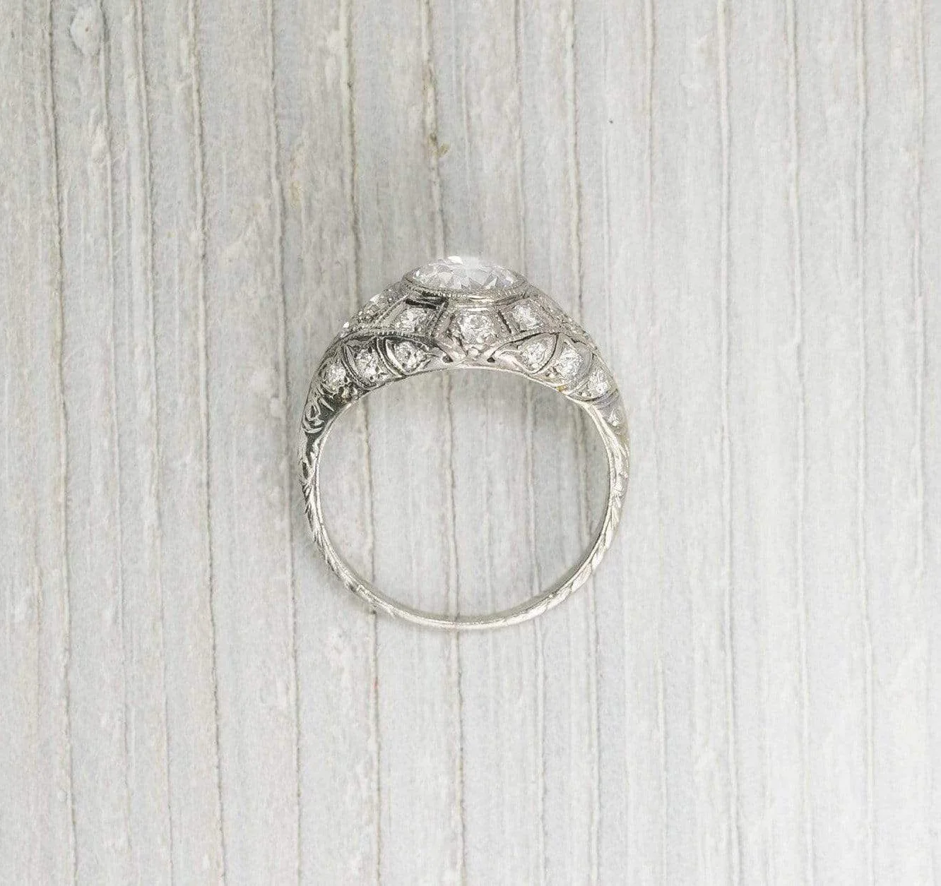 .90 Carat Vintage Art Deco Engagement Ring | NO LONGER ACTIVE (1654) - Image 4