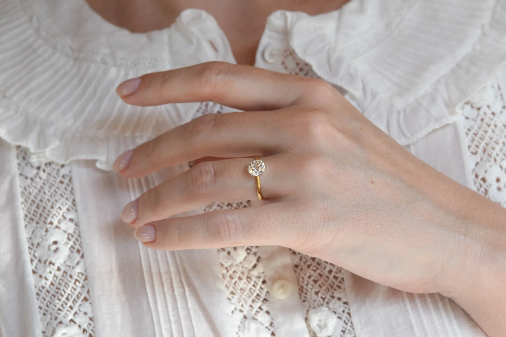 Tiffany & Co. 1.36 Carat Old European Diamond Six-Prong Solitaire Vintage Engagement Ring - Image 3