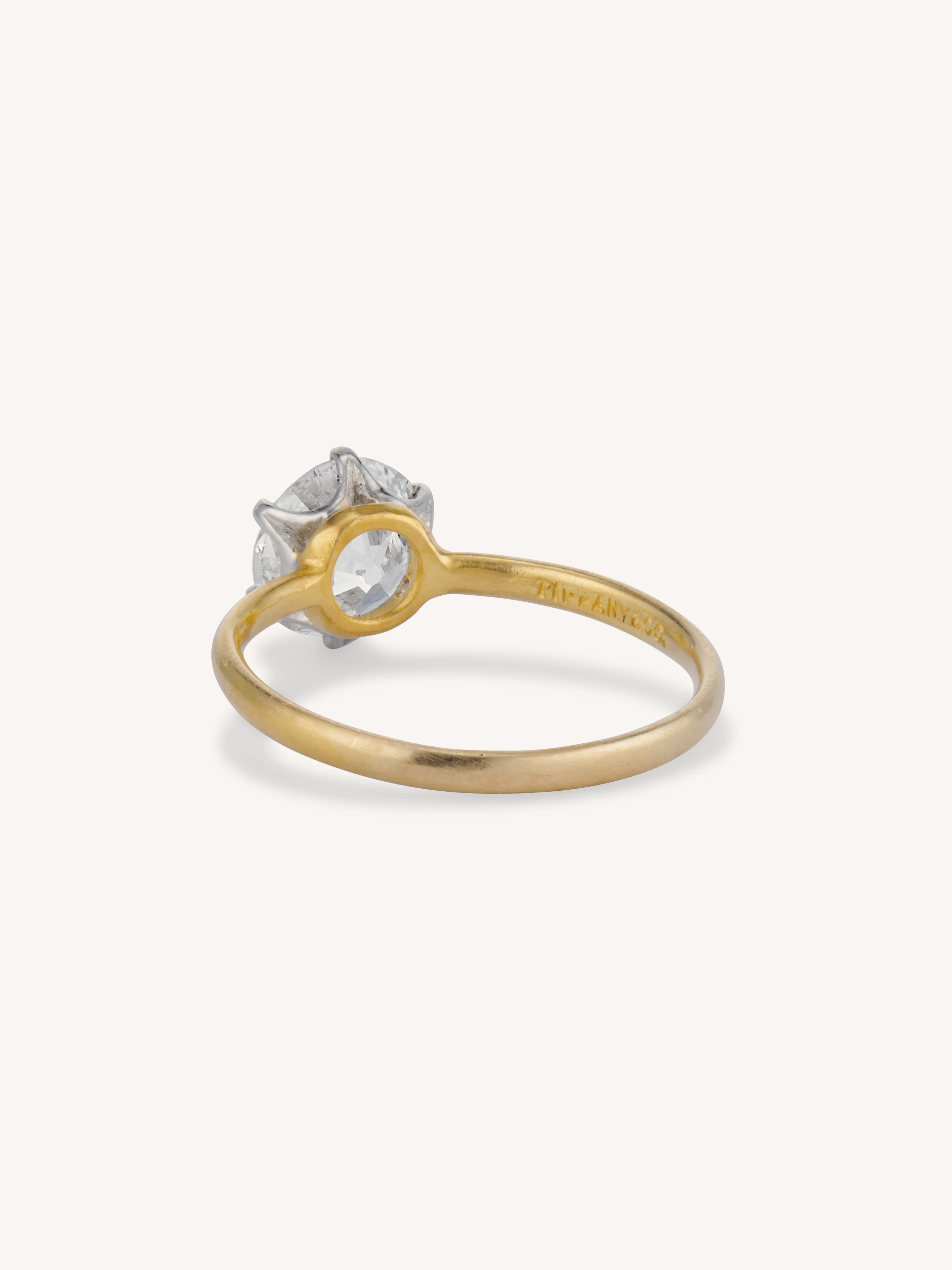 Tiffany & Co. 1.36 Carat Old European Diamond Six-Prong Solitaire Vintage Engagement Ring - Image 5