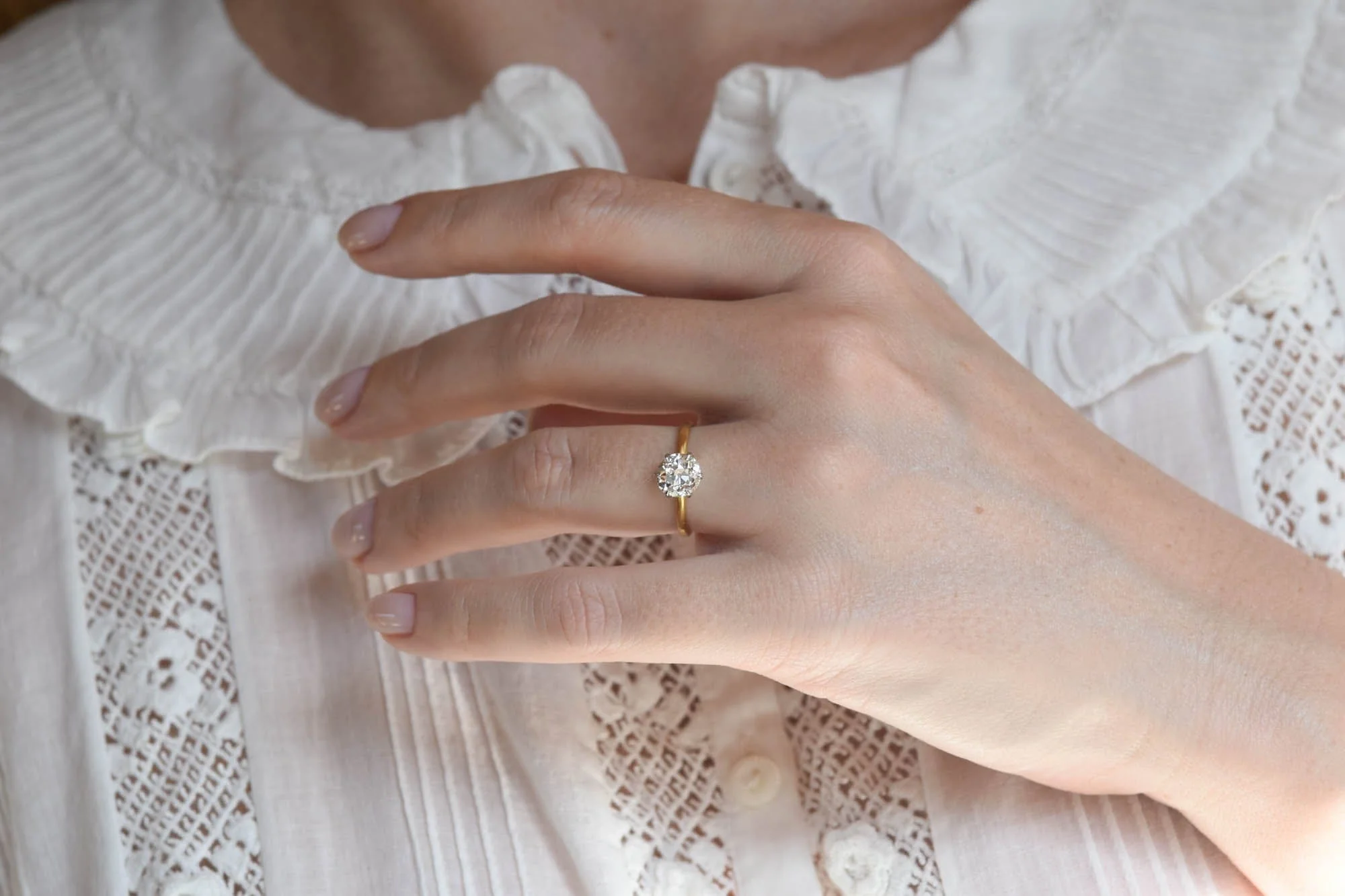 Tiffany & Co. 1.36 Carat Old European Diamond Six-Prong Solitaire Vintage Engagement Ring - Image 6