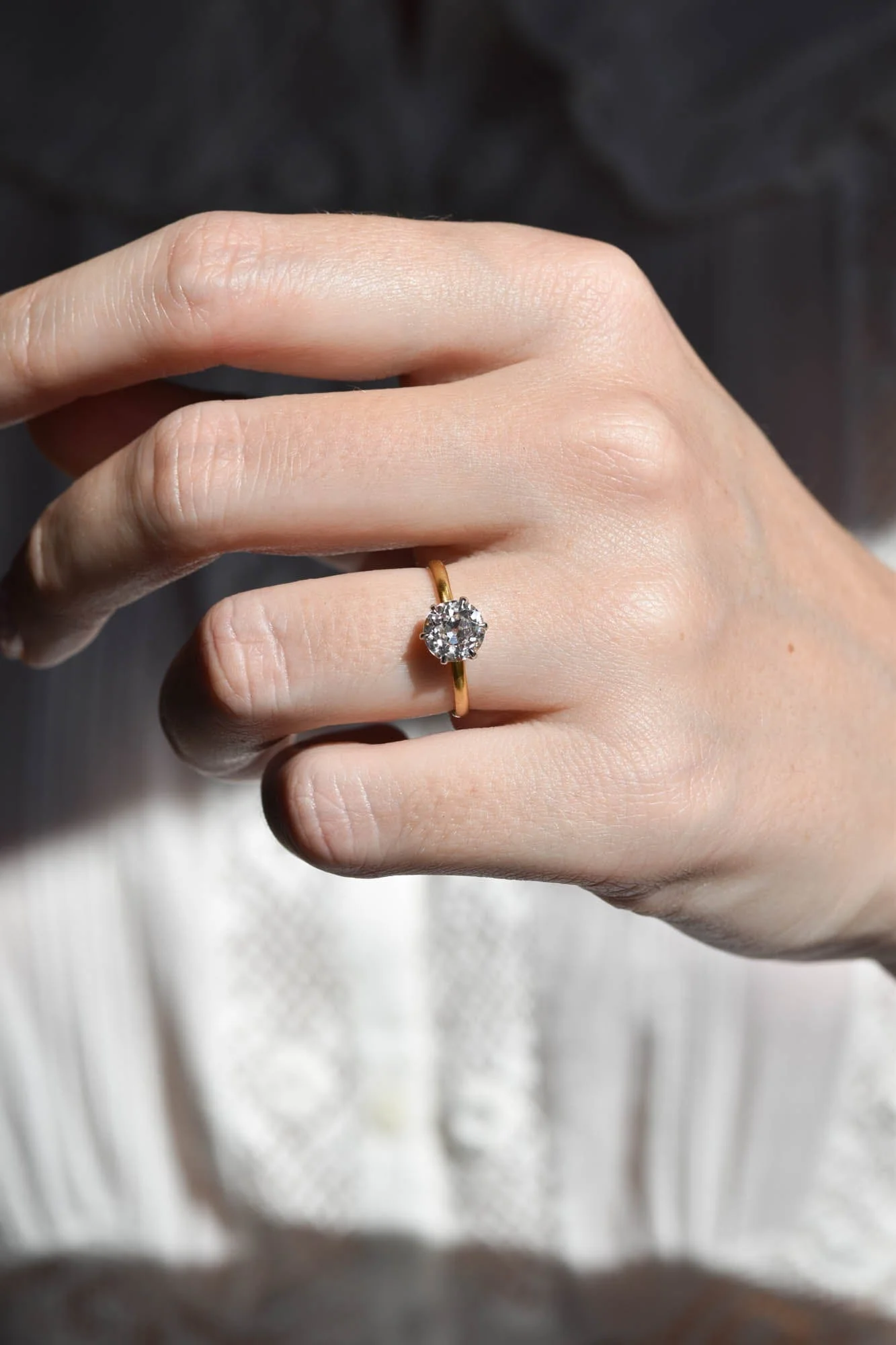 Tiffany & Co. 1.36 Carat Old European Diamond Six-Prong Solitaire Vintage Engagement Ring - Image 7