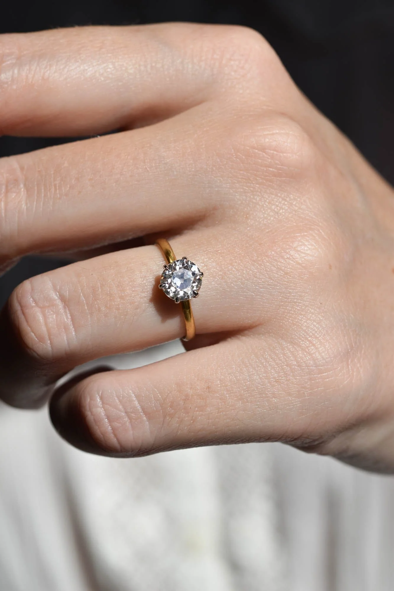 Tiffany & Co. 1.36 Carat Old European Diamond Six-Prong Solitaire Vintage Engagement Ring - Image 9