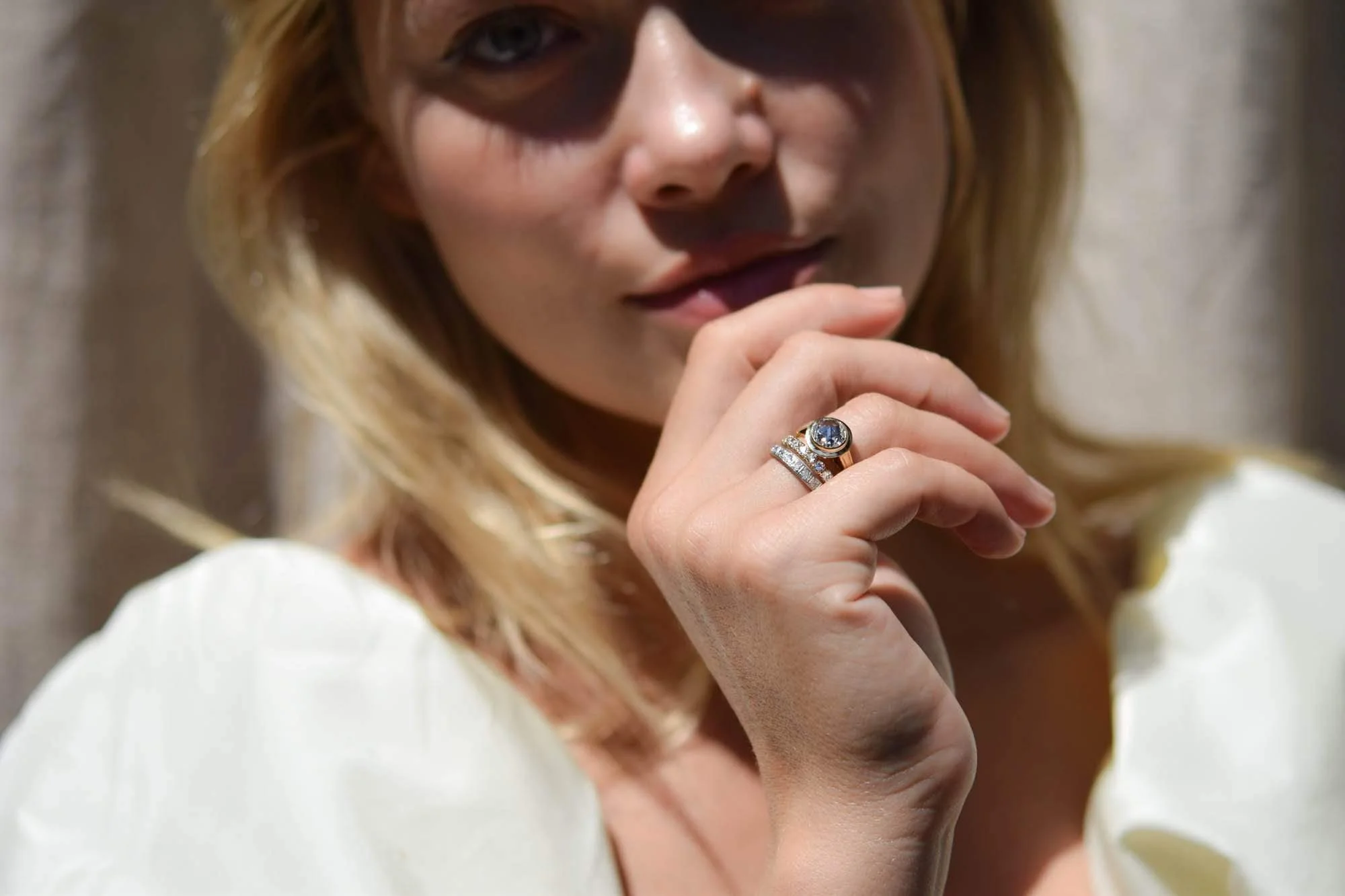 19th Century 1.11 Carat Rose Cut Bezel Engagement Ring - Image 6