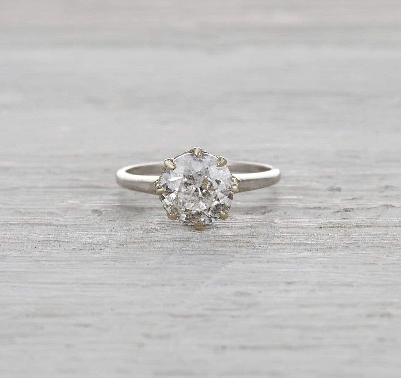 2.02 Carat Vintage Edwardian Engagement Ring - Image 2