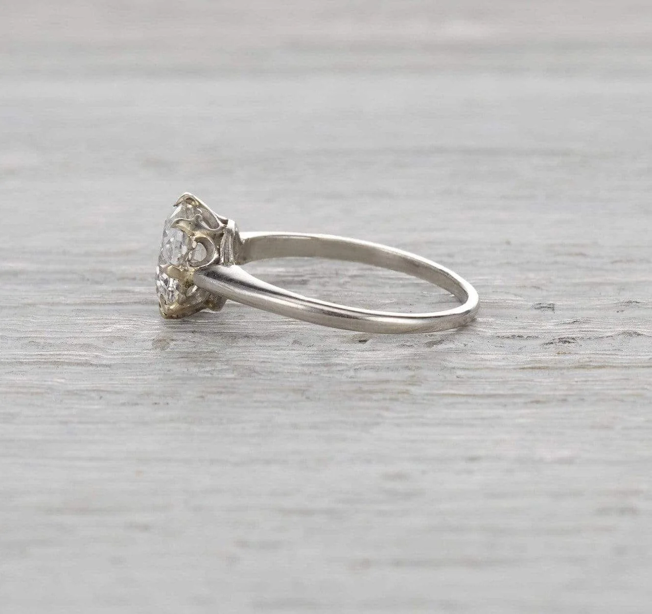 2.02 Carat Vintage Edwardian Engagement Ring - Image 3
