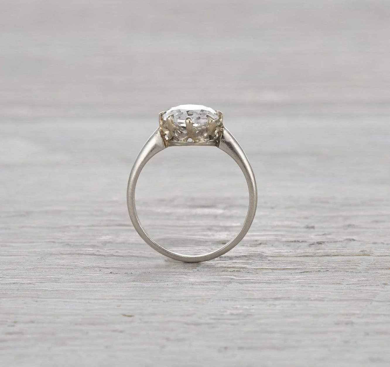 2.02 Carat Vintage Edwardian Engagement Ring - Image 4