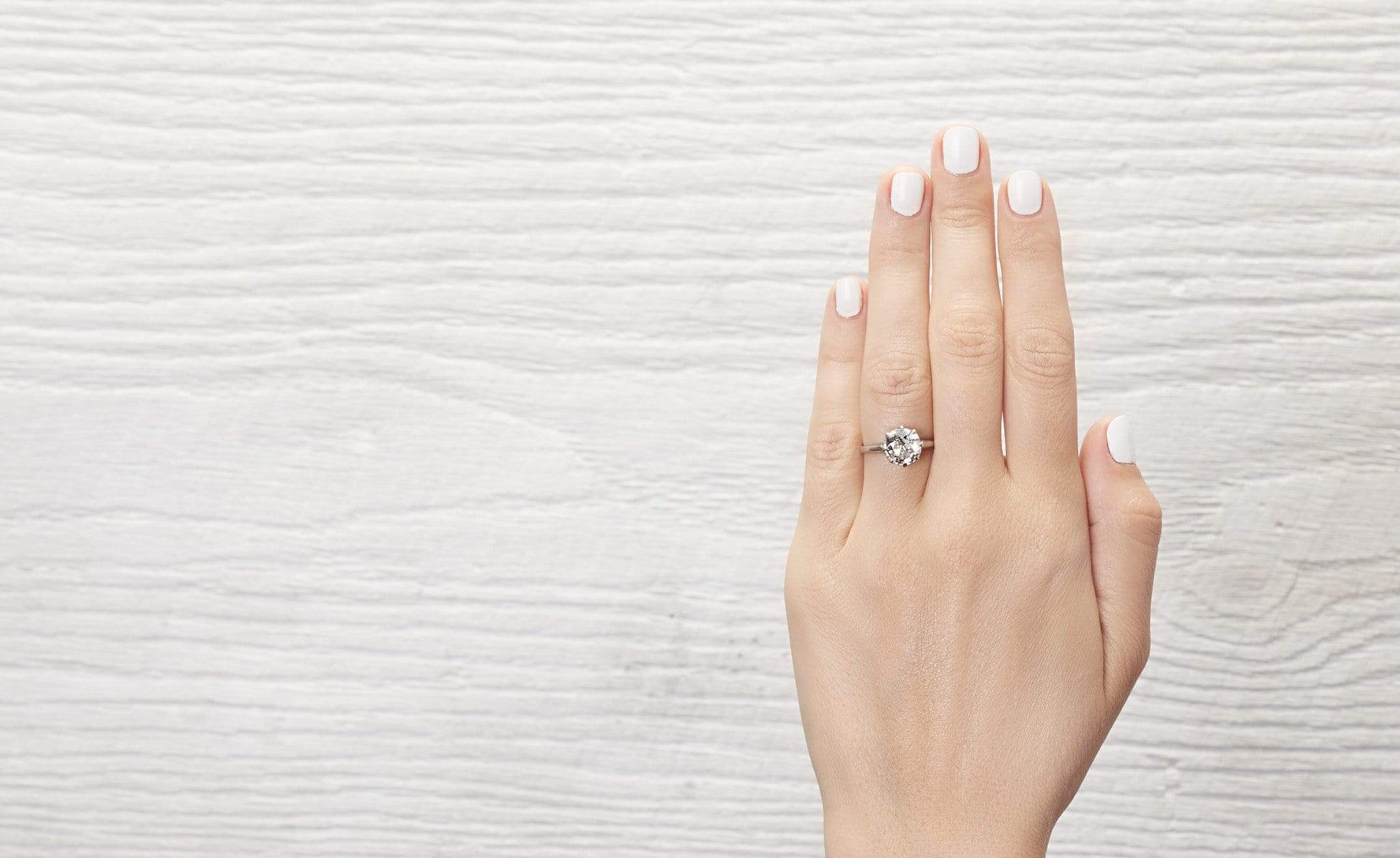 2.02 Carat Vintage Edwardian Engagement Ring - Image 5
