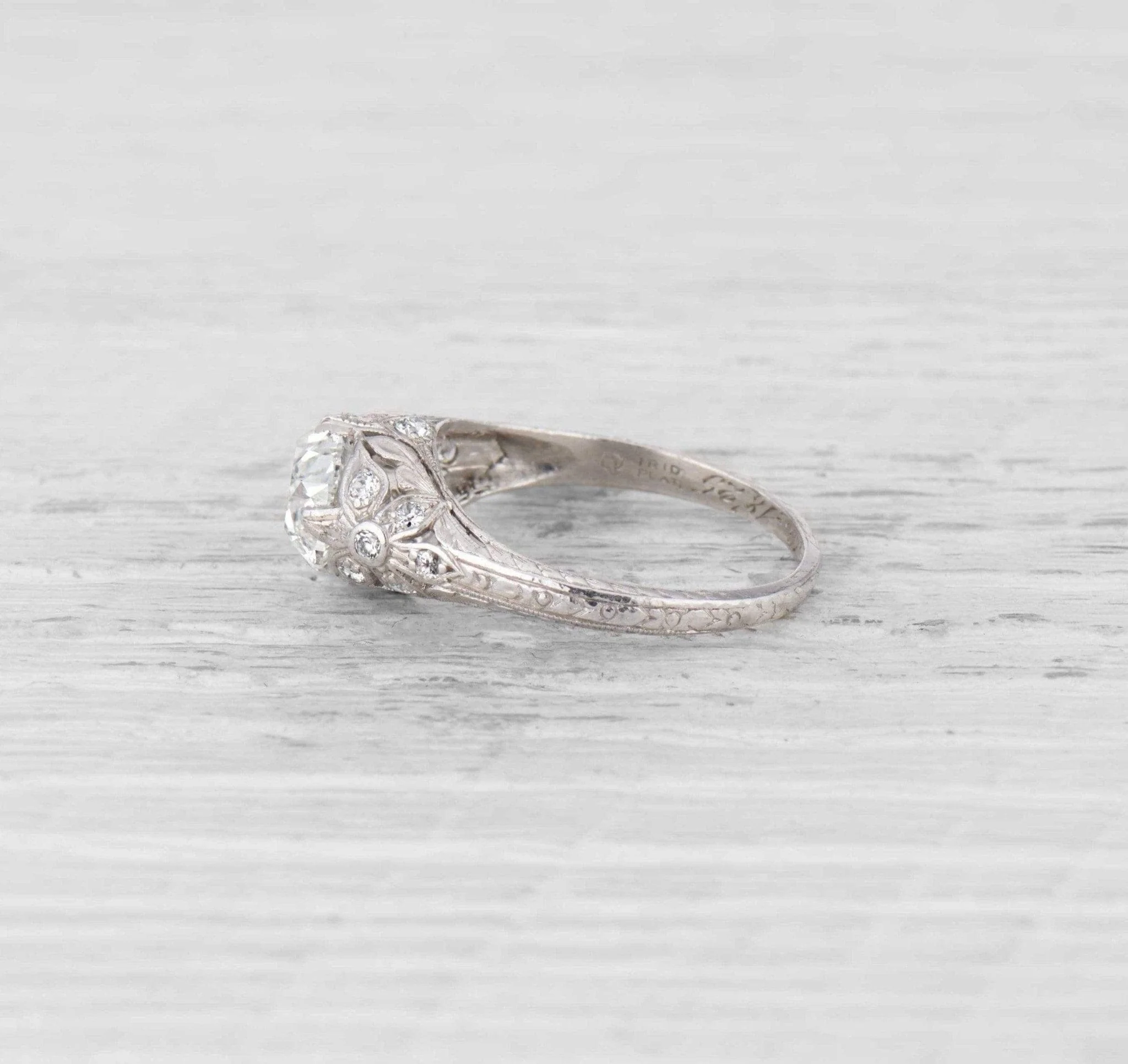 2.07 Carat Art Deco Diamond Engagement Ring - Image 3