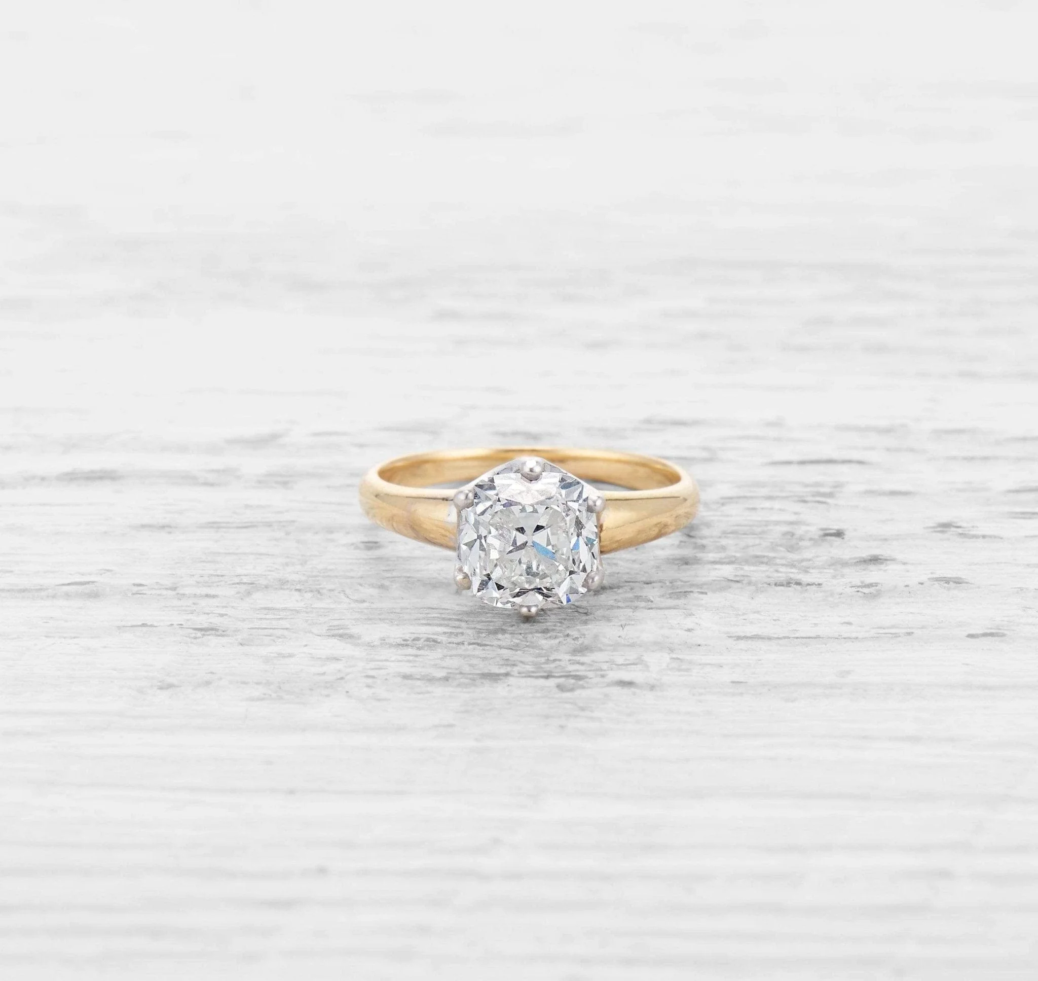 2.08 CARAT VICTORIAN DIAMOND SOLITAIRE ENGAGEMENT RING - Image 2