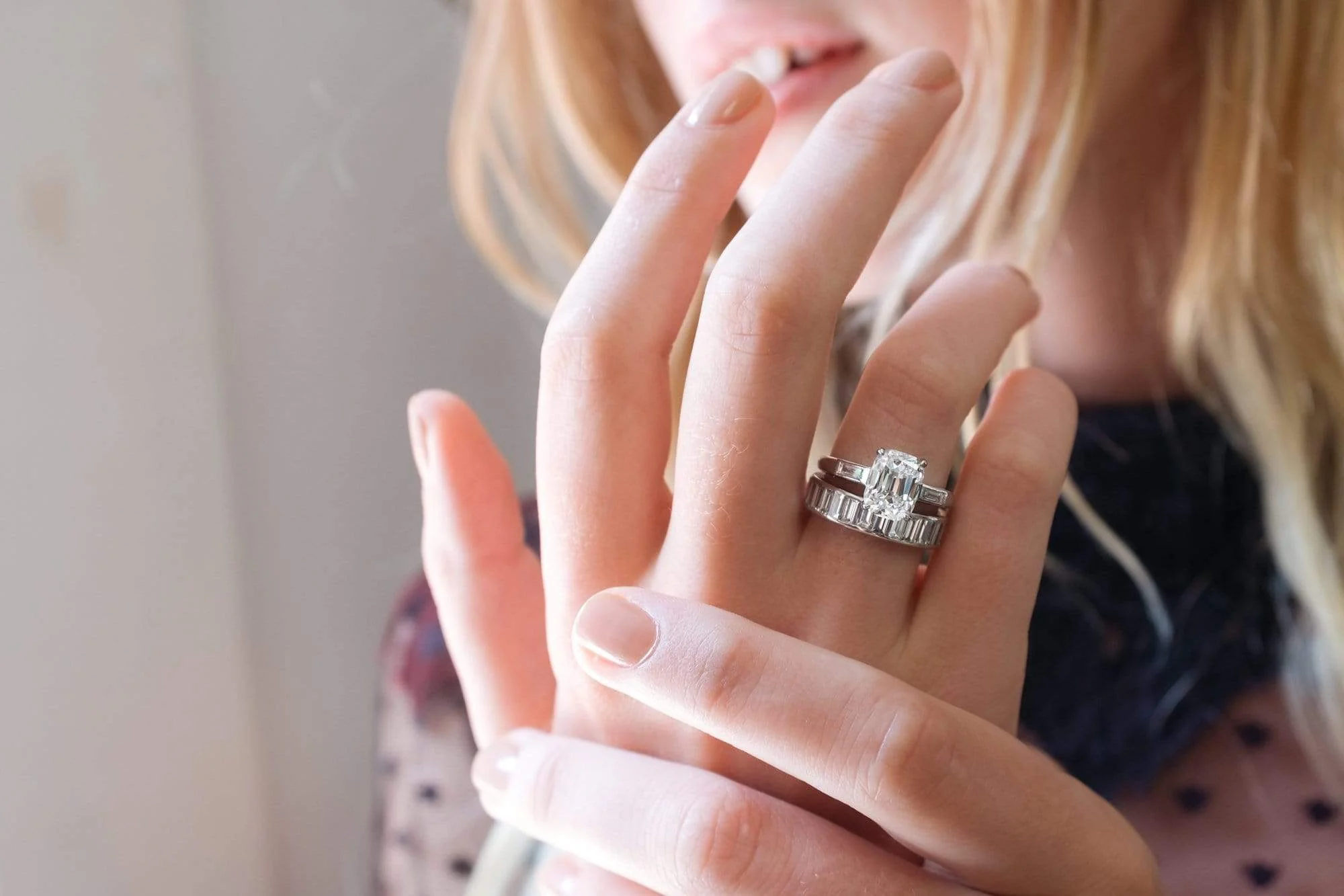 Mid Century 2.09 Carat Elongated Cushion Brilliant Cut Diamond Ring - Image 5