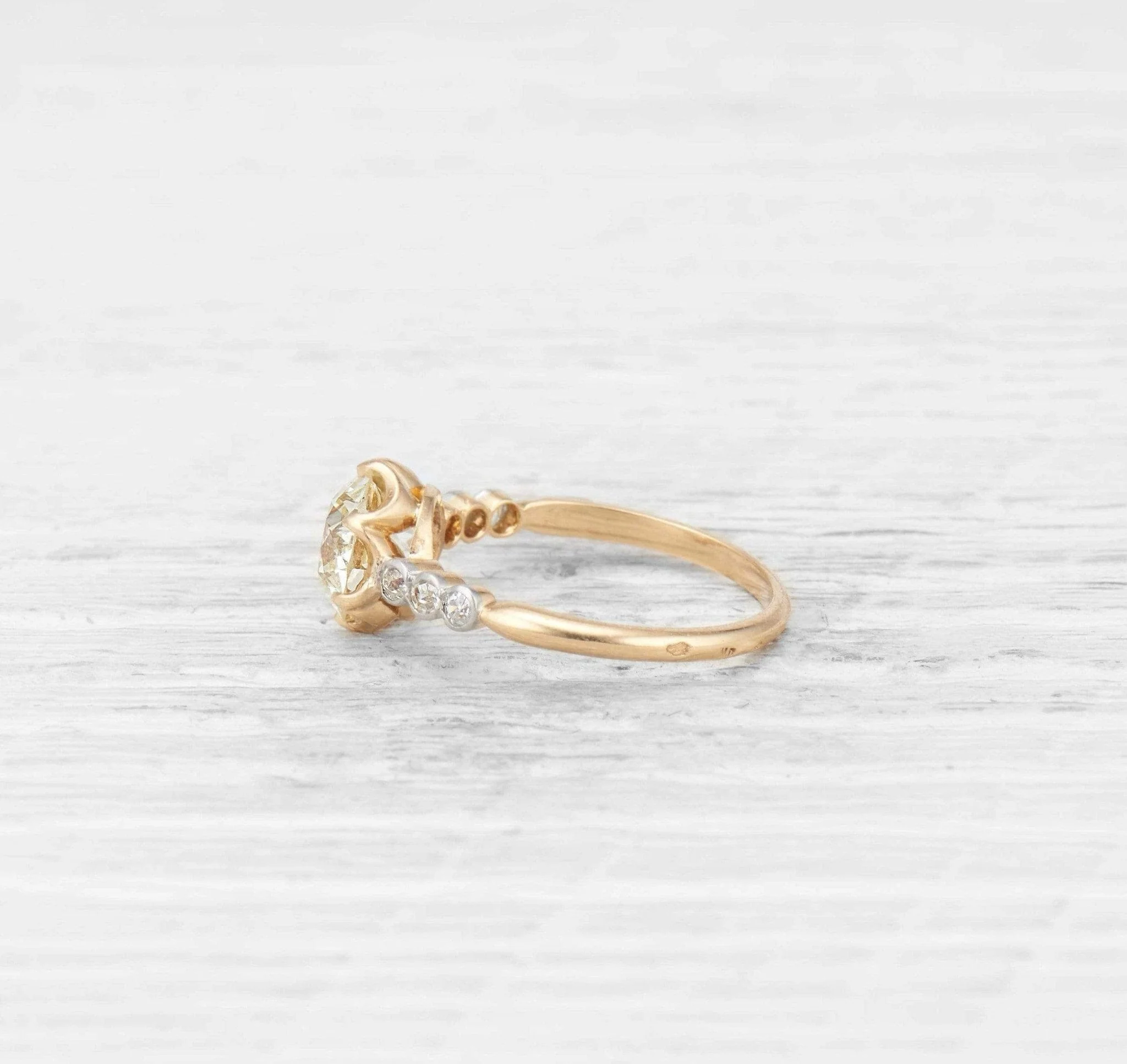 2.11 CARAT EDWARDIAN DIAMOND SOLITAIRE ENGAGEMENT RING - Image 4
