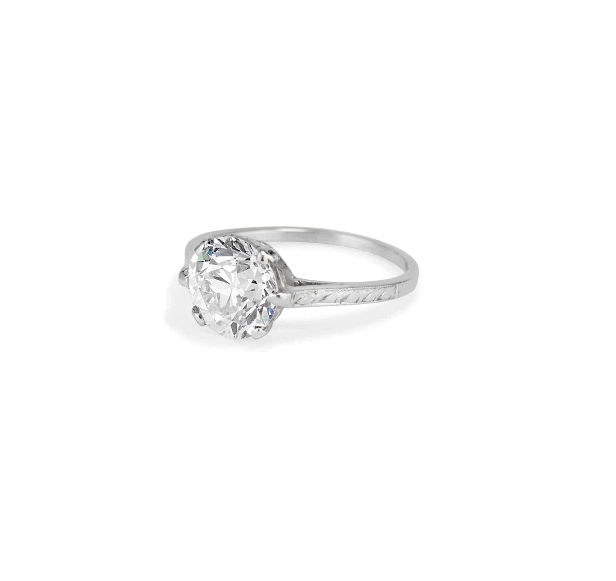 Dreicer & Co. Edwardian 2.12 Carat Old European Cut Diamond Solitaire - Image 2