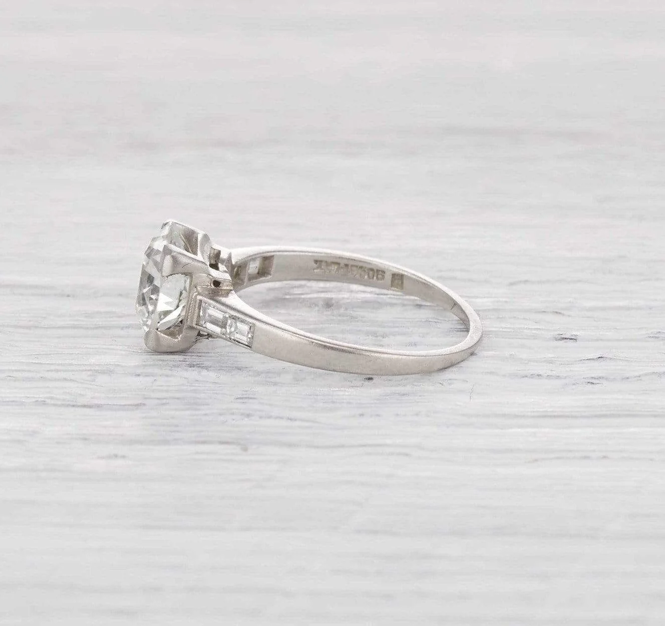 2.15 Carat Art Deco Engagement Ring - Image 4