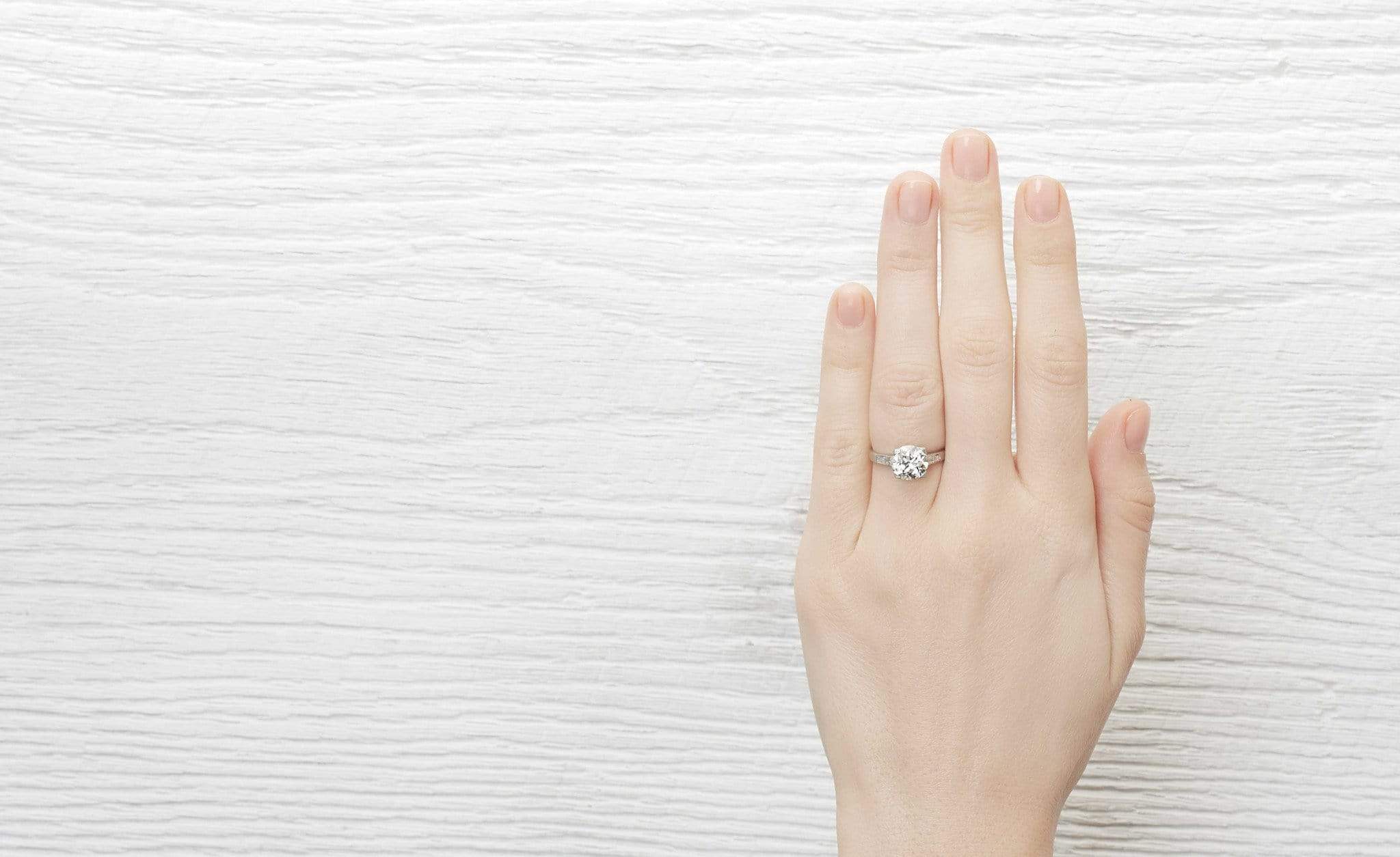 2.15 Carat Art Deco Engagement Ring - Image 5