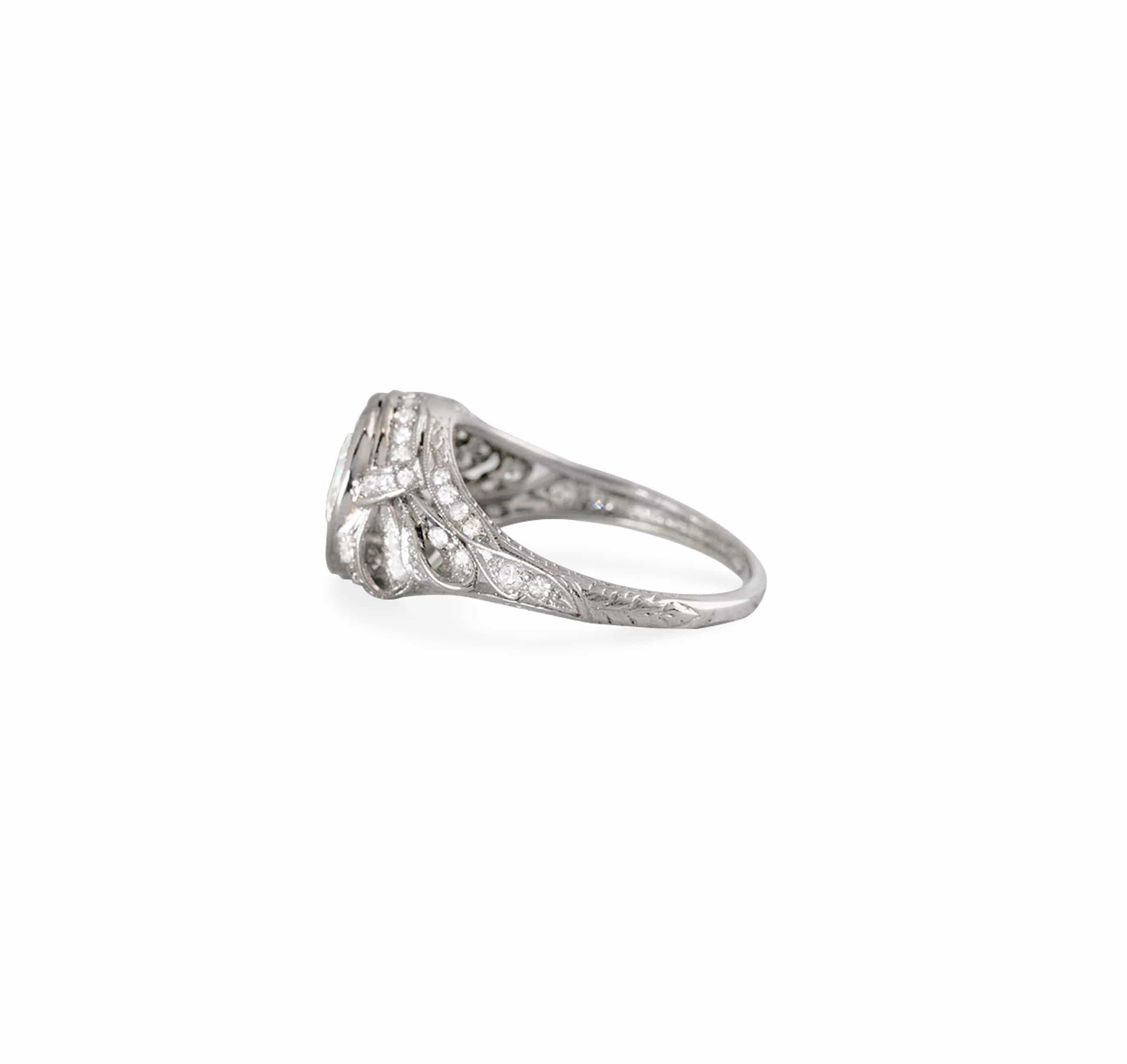 2.33 Carat Old European Cut Diamond Engagement Ring - Image 3