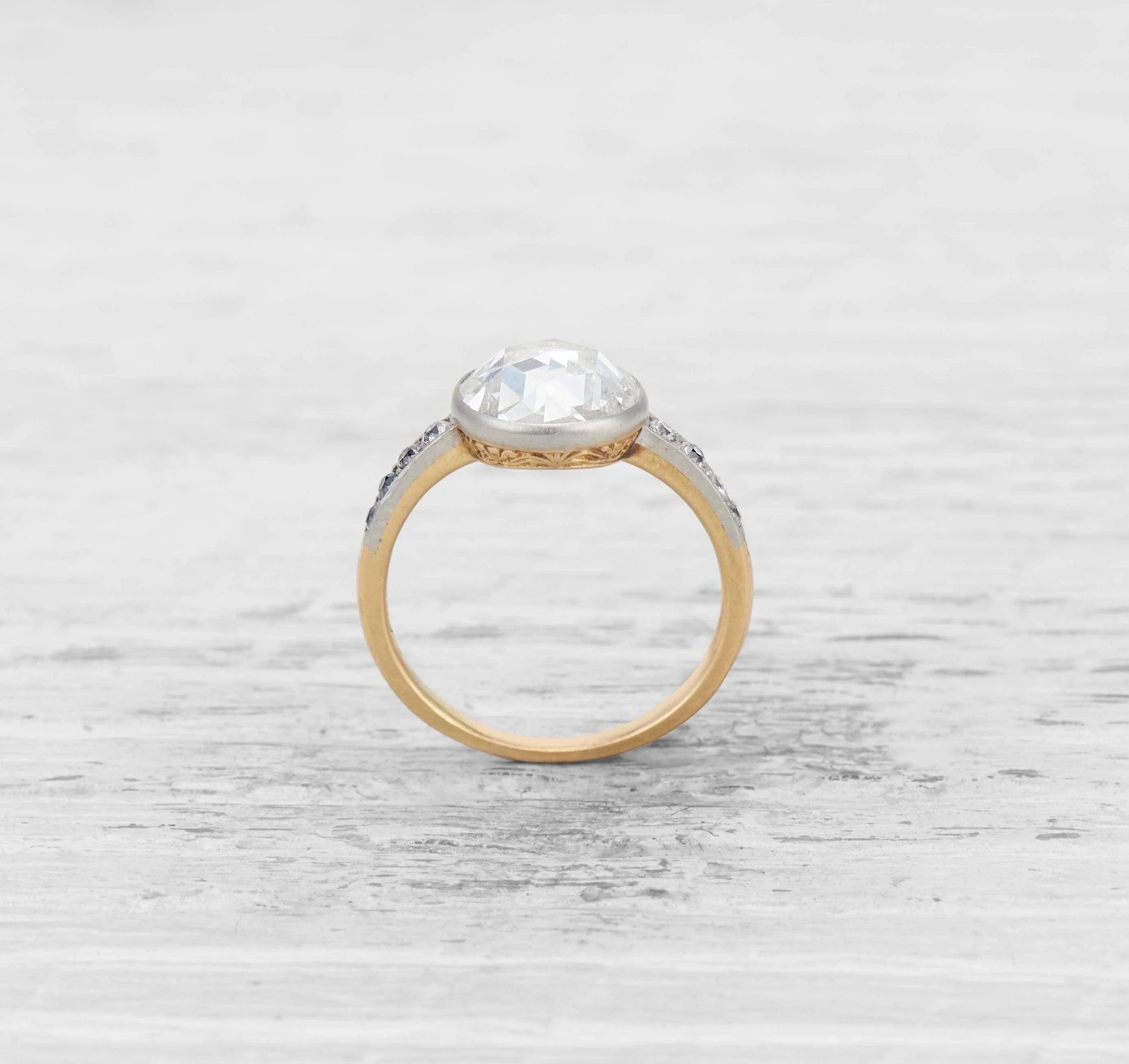 2.37 CARAT EDWARDIAN ROSE DIAMOND RING - Image 4