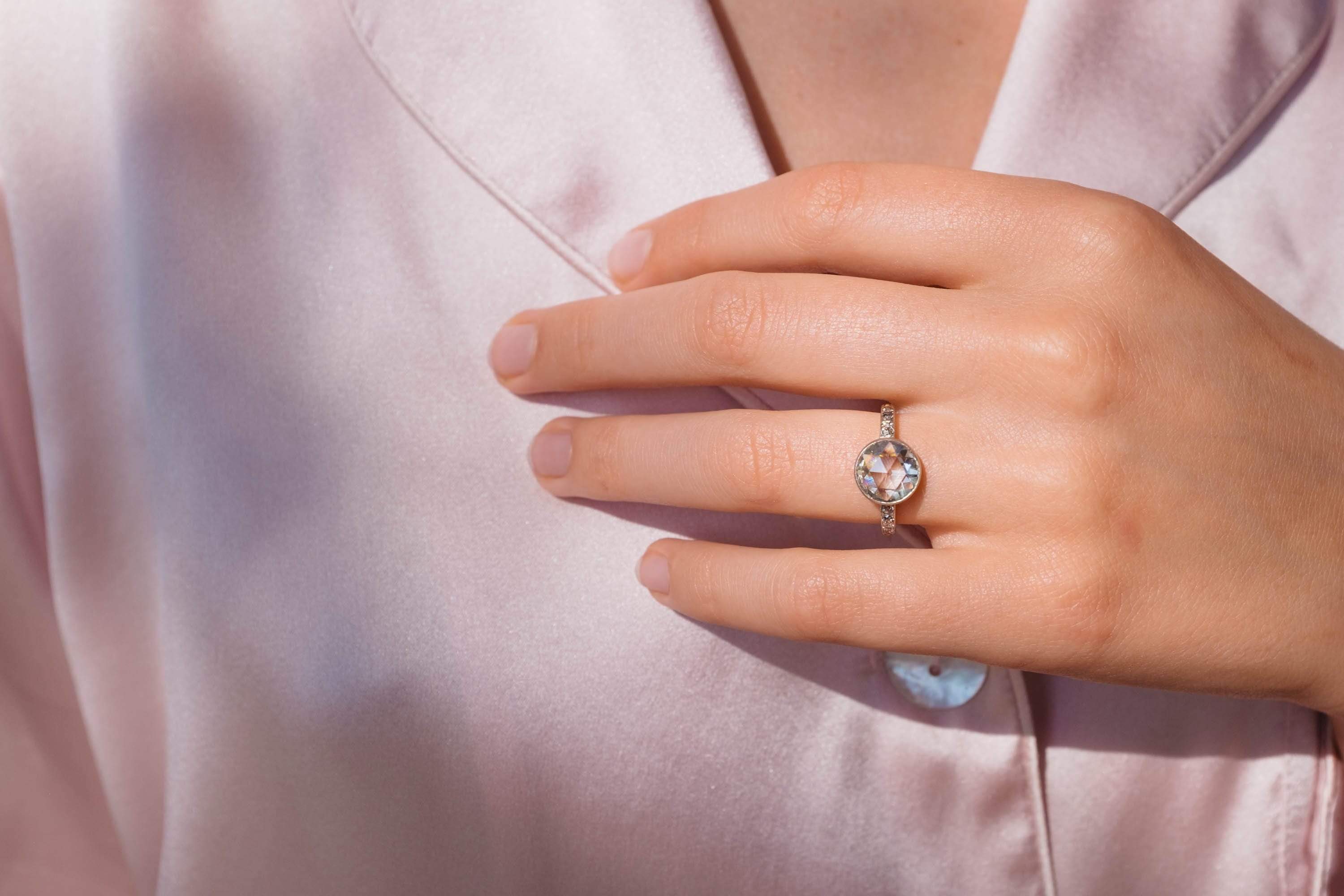 2.37 CARAT EDWARDIAN ROSE DIAMOND RING - Image 5