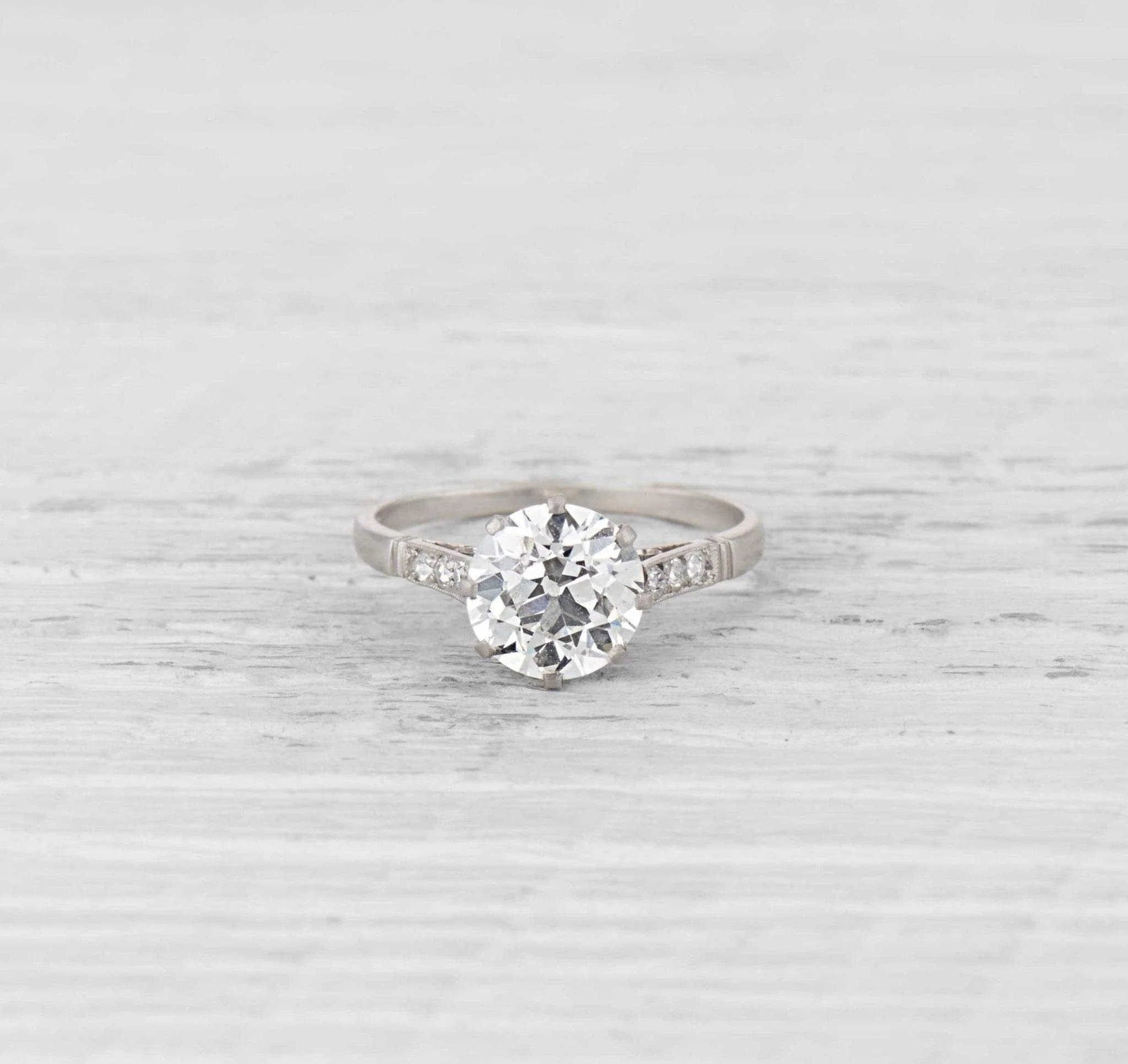 2.38 Carat Edwardian Diamond Engagement Ring - Image 2