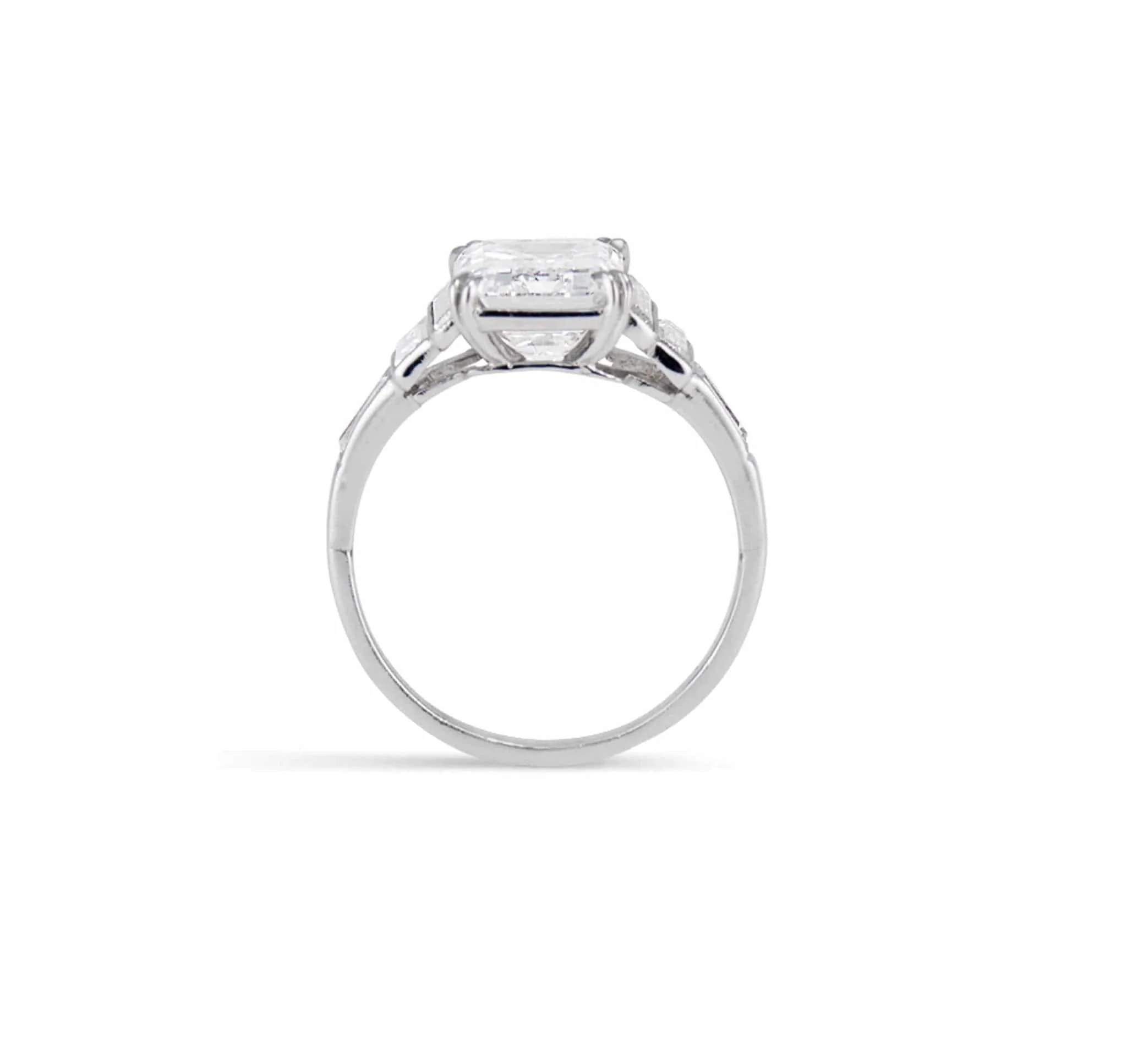 2.56 Carat Art Deco Diamond Engagement Ring - Image 4