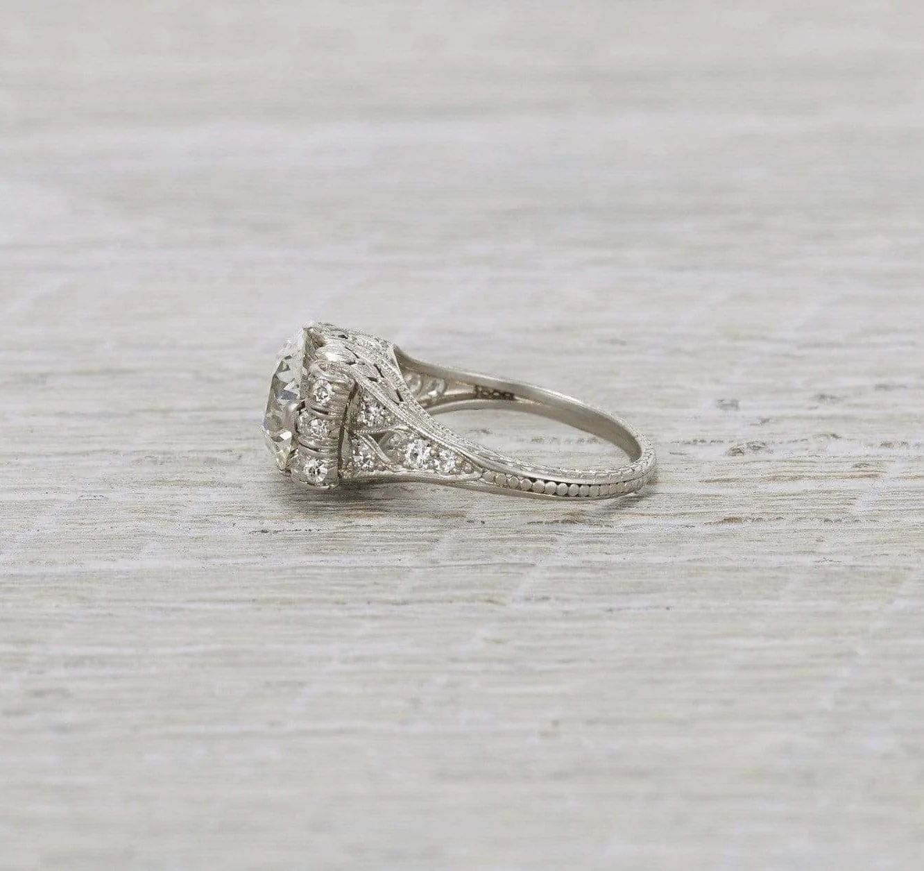 2.70 Carat Antique Edwardian Engagement Ring - Image 3