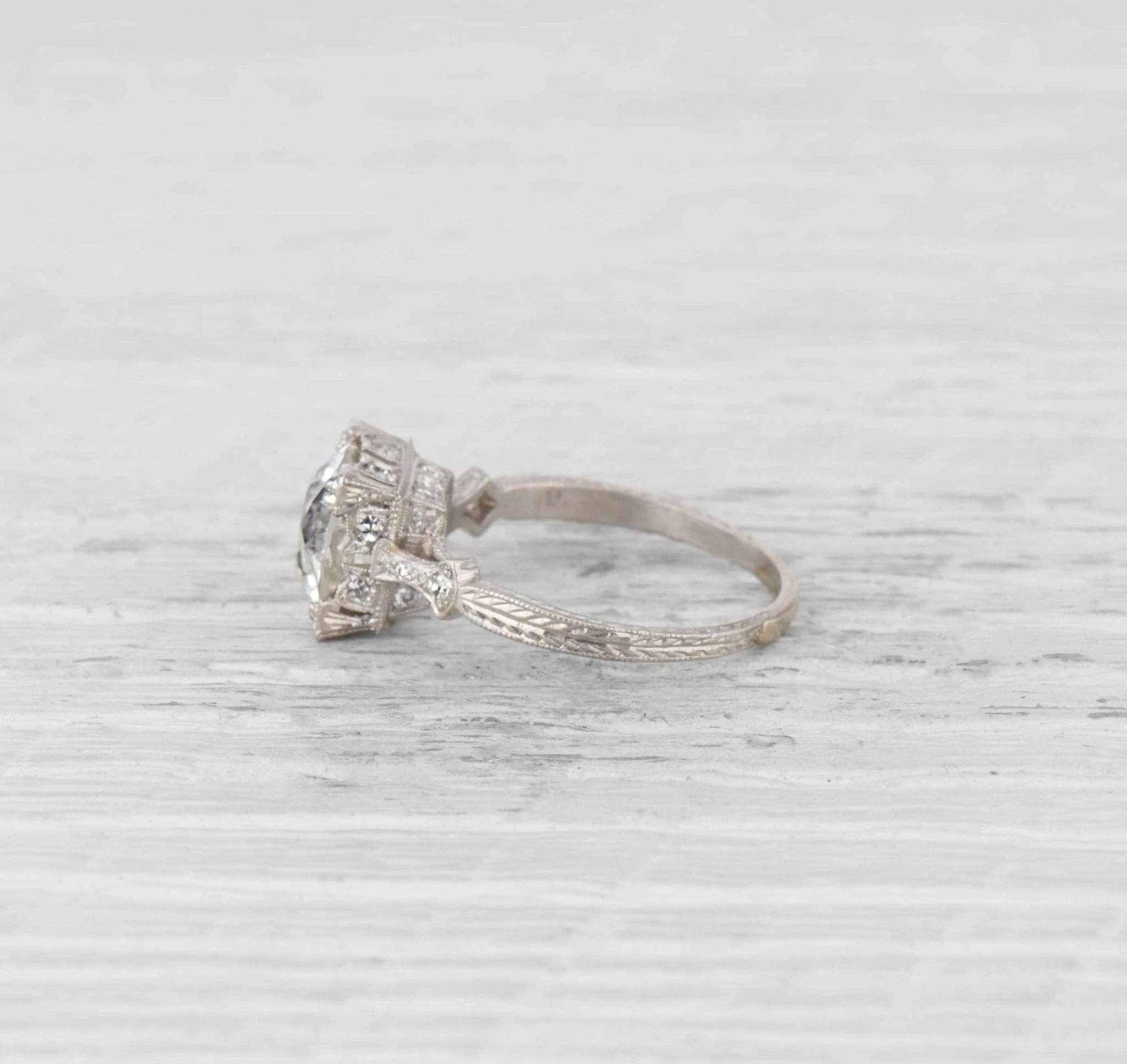 2.70 Carat Edwardian Diamond Engagement Ring - Image 3