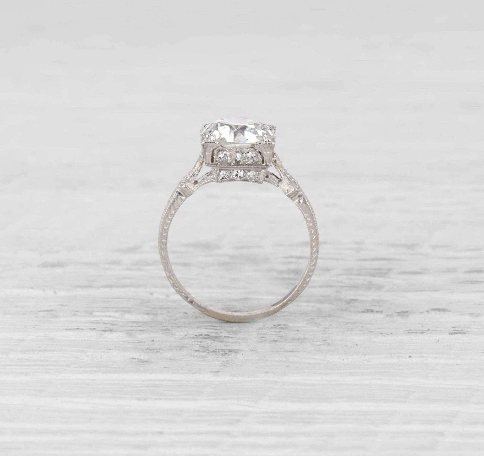 2.70 Carat Edwardian Diamond Engagement Ring - Image 4