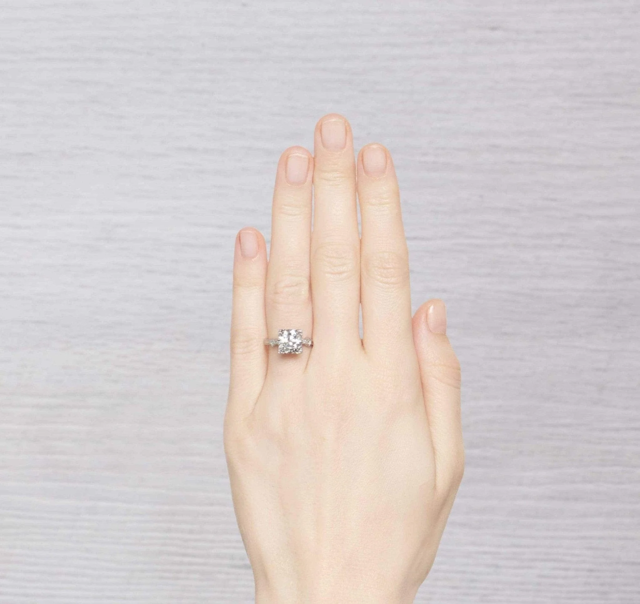 2.70 Carat Edwardian Diamond Engagement Ring - Image 5