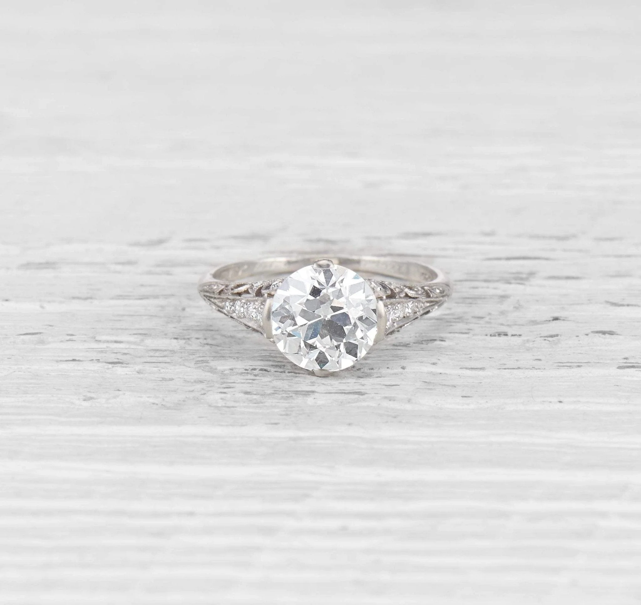 2.81 CARAT EDWARDIAN TIFFANY & CO ENGAGEMENT RING - Image 2