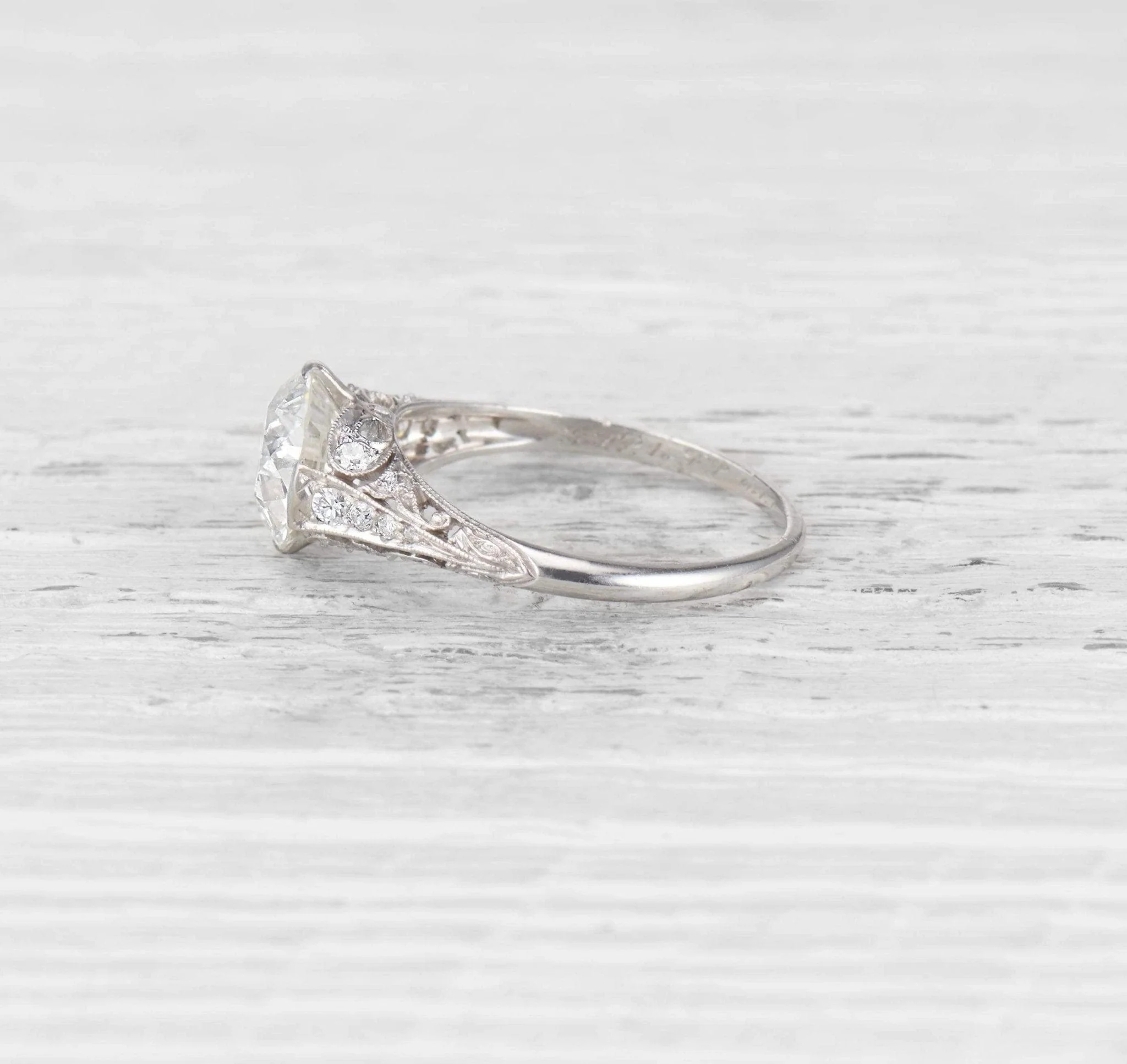 2.81 CARAT EDWARDIAN TIFFANY & CO ENGAGEMENT RING - Image 3