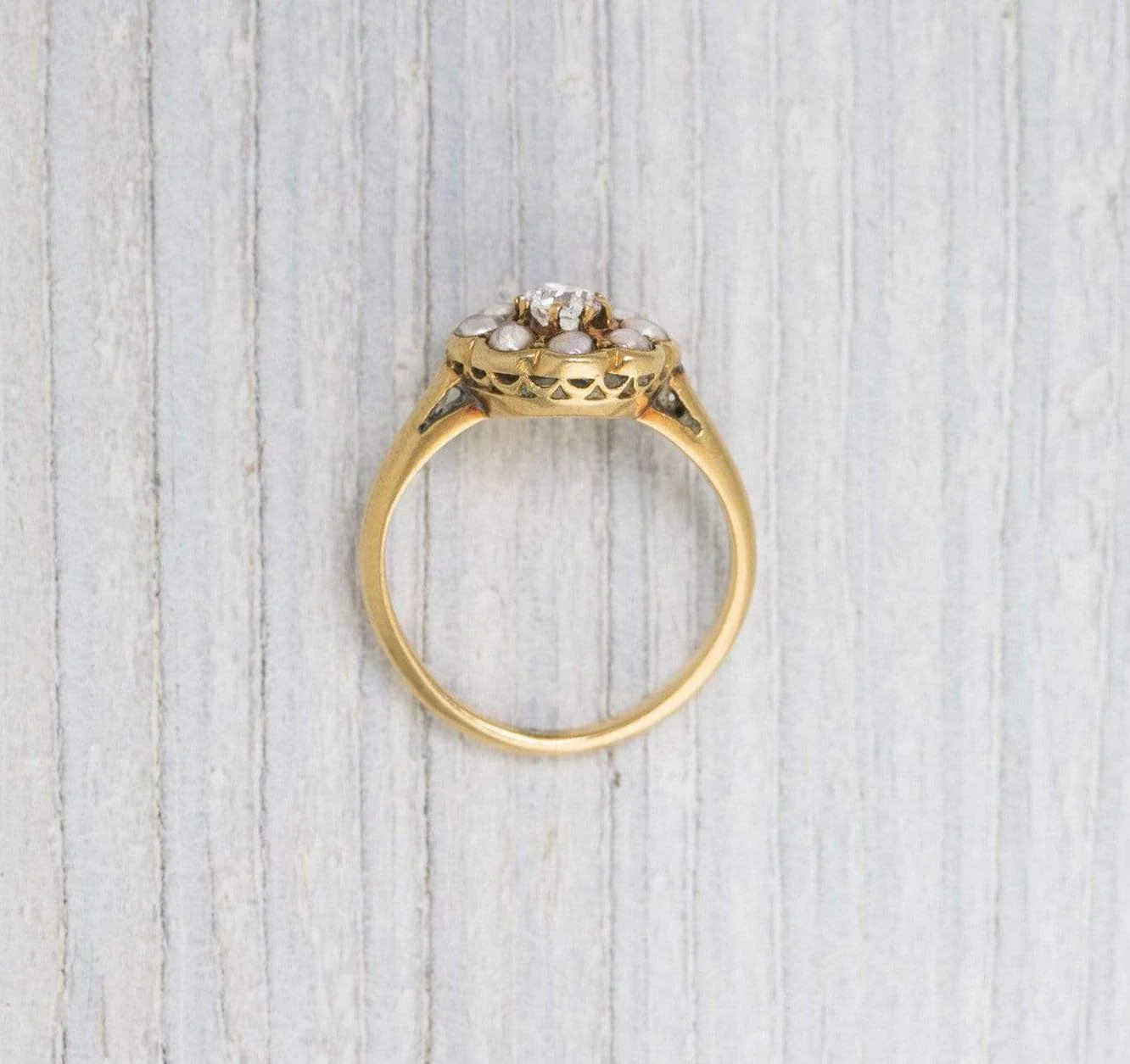 .20 Carat Antique Victorian Gold & Pearl Engagement Ring - Image 4