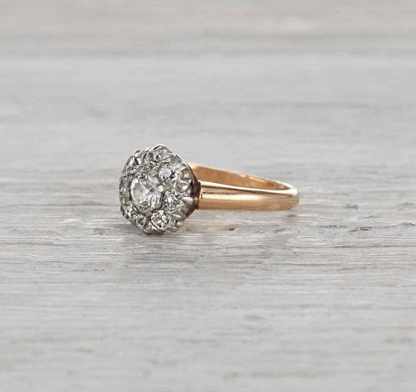 .32 Carat Edwardian Diamond Cluster Ring - Image 2