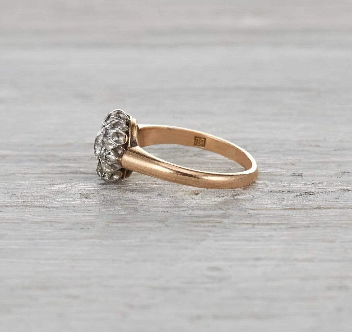 .32 Carat Edwardian Diamond Cluster Ring - Image 3