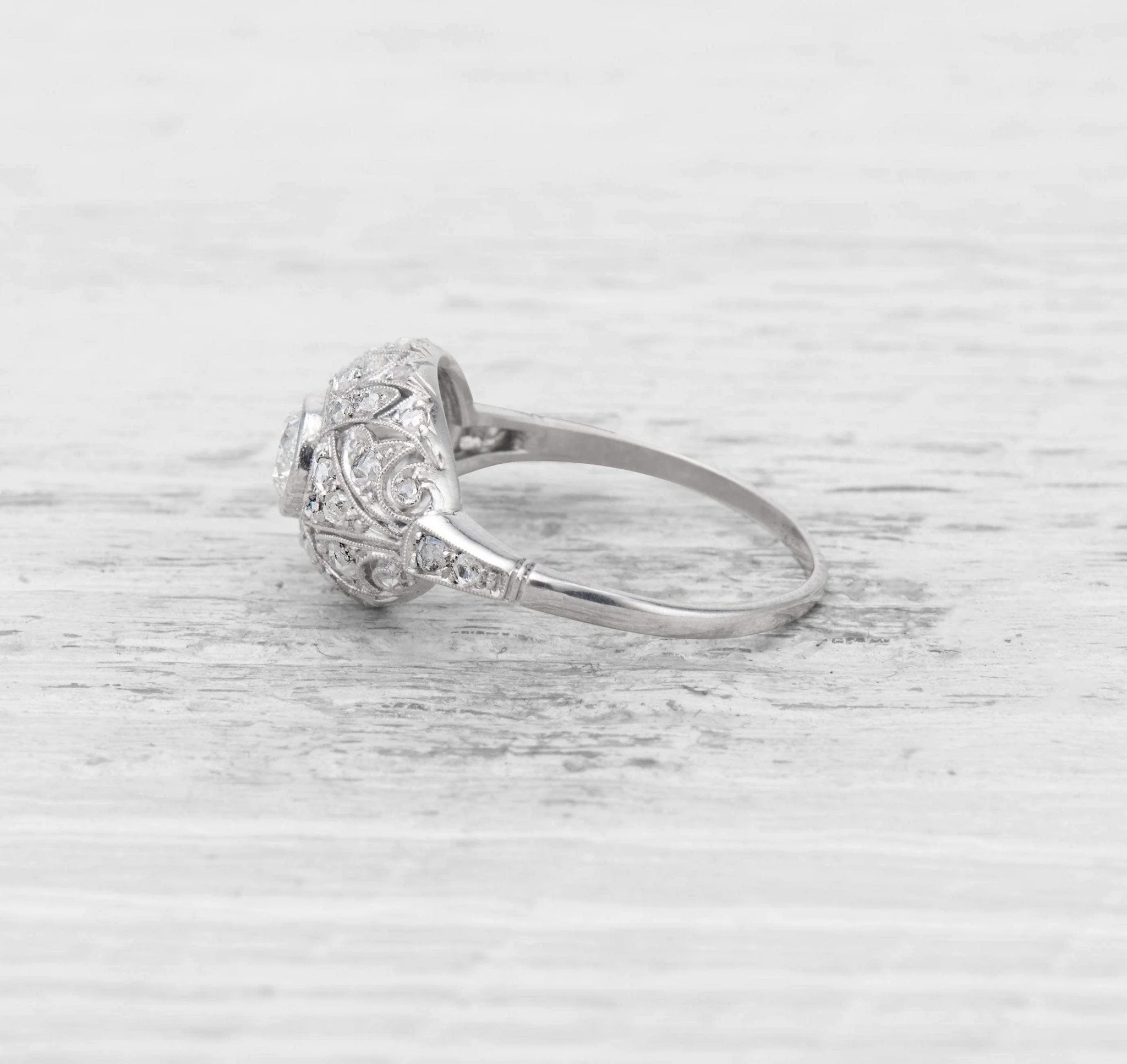 .35 CARAT EDWARDIAN DIAMOND ENGAGEMENT RING - Image 3