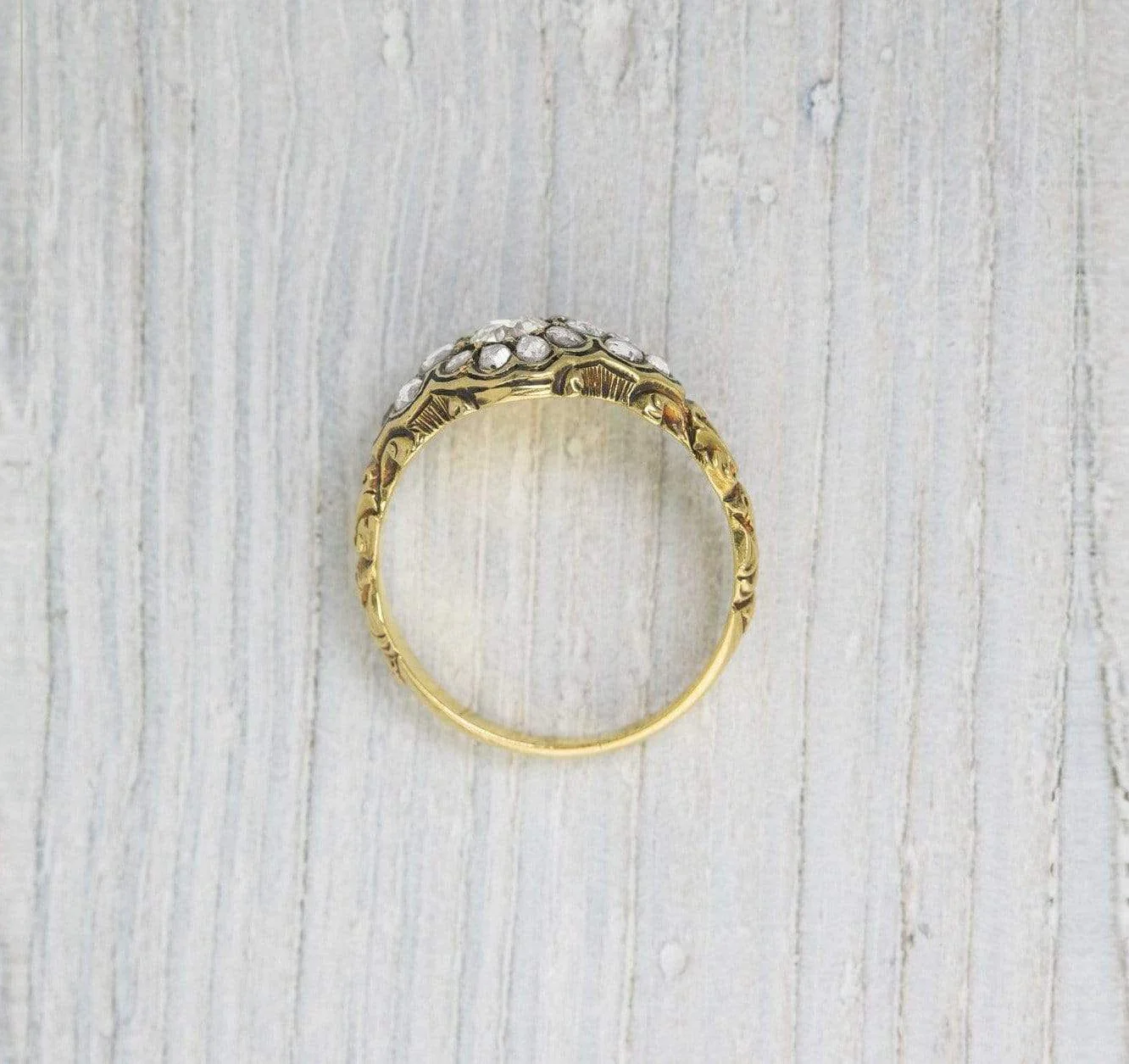 .38 Carat Antique Victorian Gold Diamond Engagement Ring - Image 4
